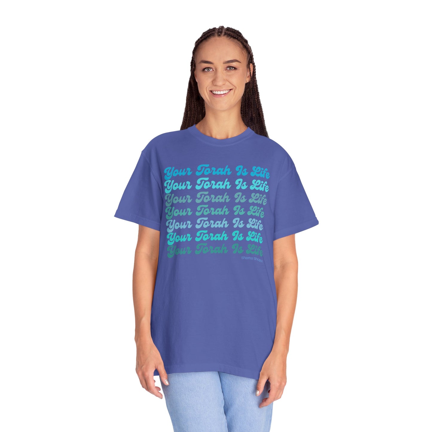 Your Torah Is Life Inspirational T-Shirt - Spiritual Gift, Faith-Based Apparel, Casual Wear, Bible Quote Shirt, Feast and Fellowship Tee