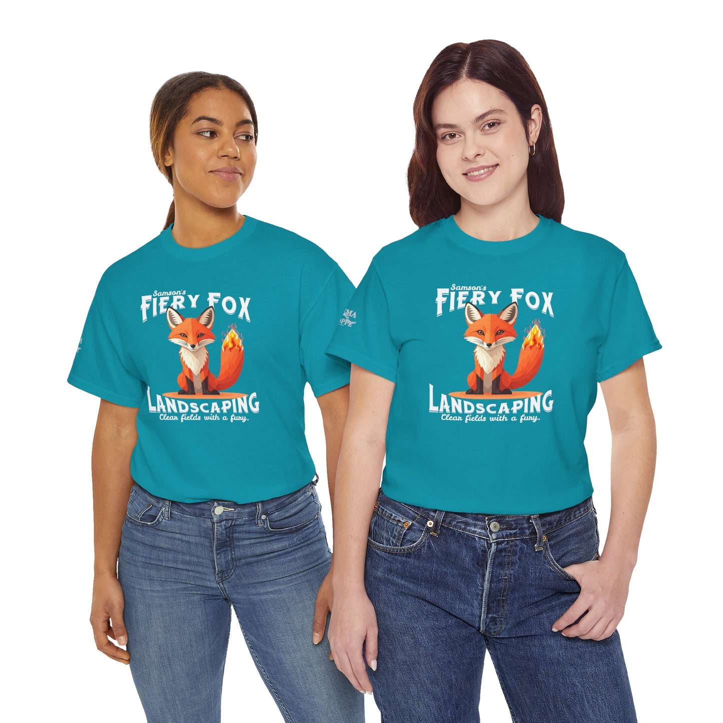 Fiery Fox Landscaping Unisex Heavy Cotton Tee - dark shades