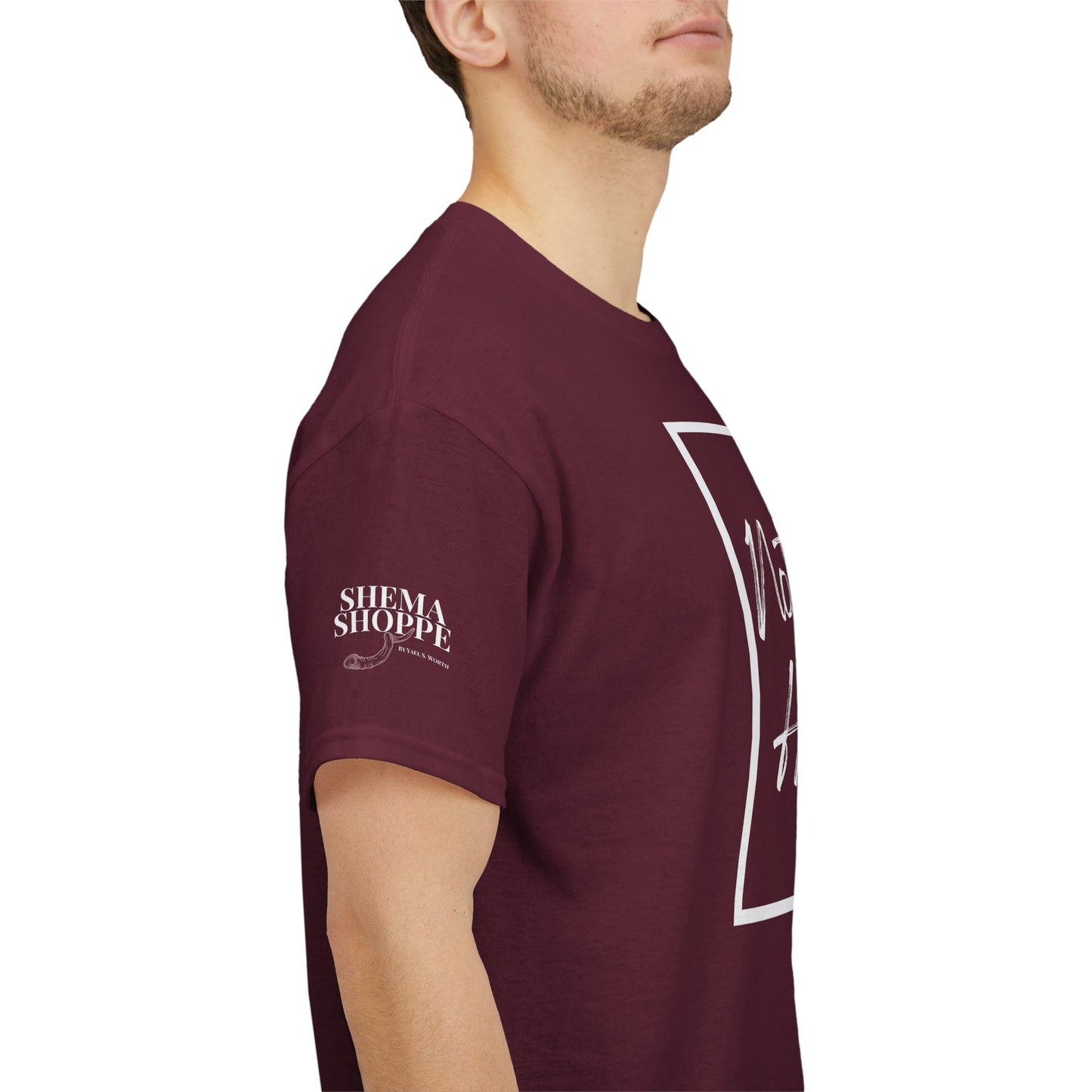 "Not Today Ha-satan" Cotton Tee Minimal Script Graphic Tee