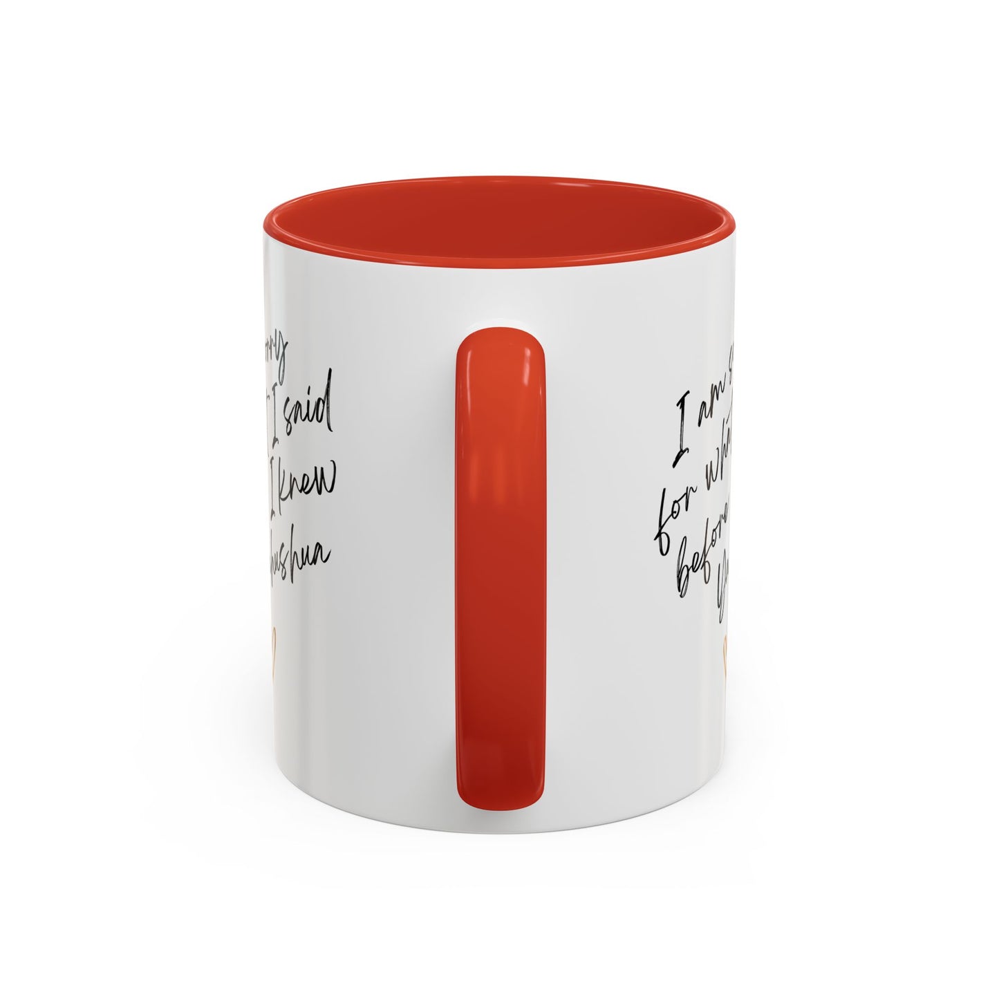 I'm Sorry (Yahushua) Accent Coffee Mug (11, 15oz)