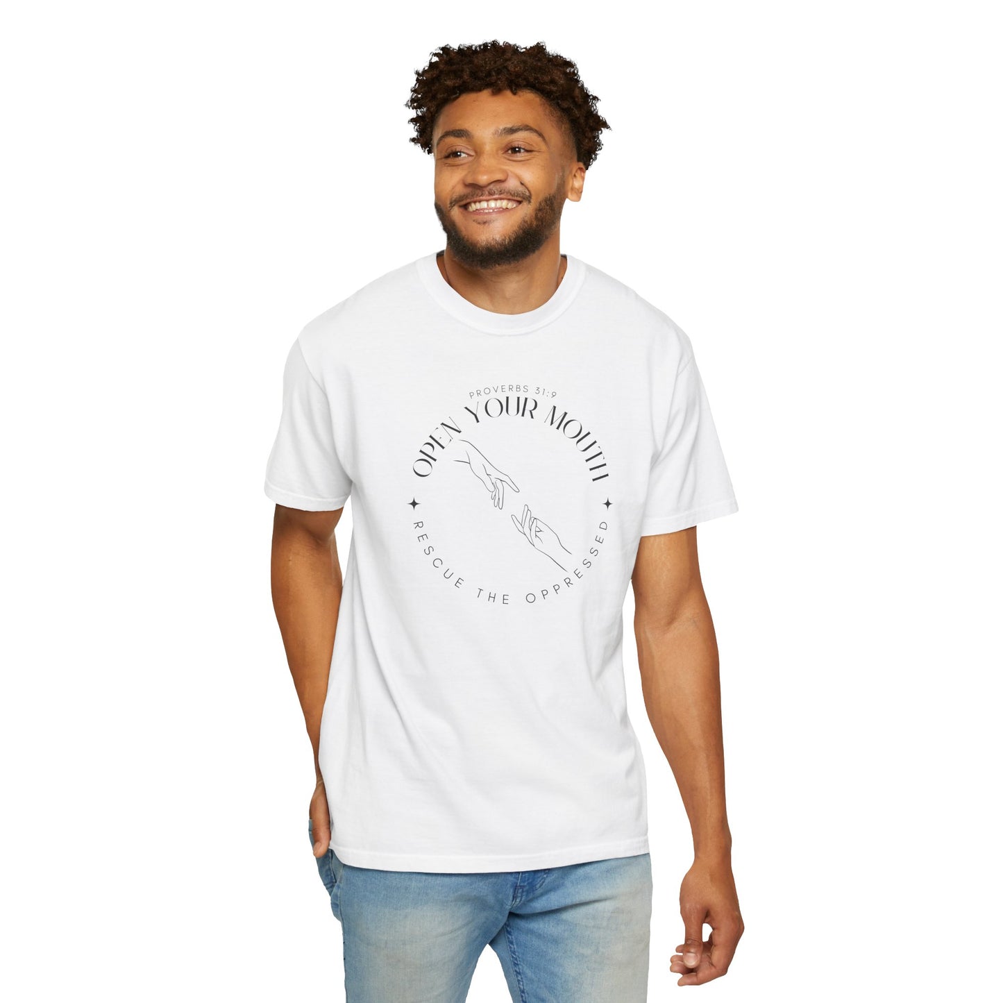 Proverbs 31:9 Unisex T-shirt - Speak Up Against Human Trafficking - 100% Cotton