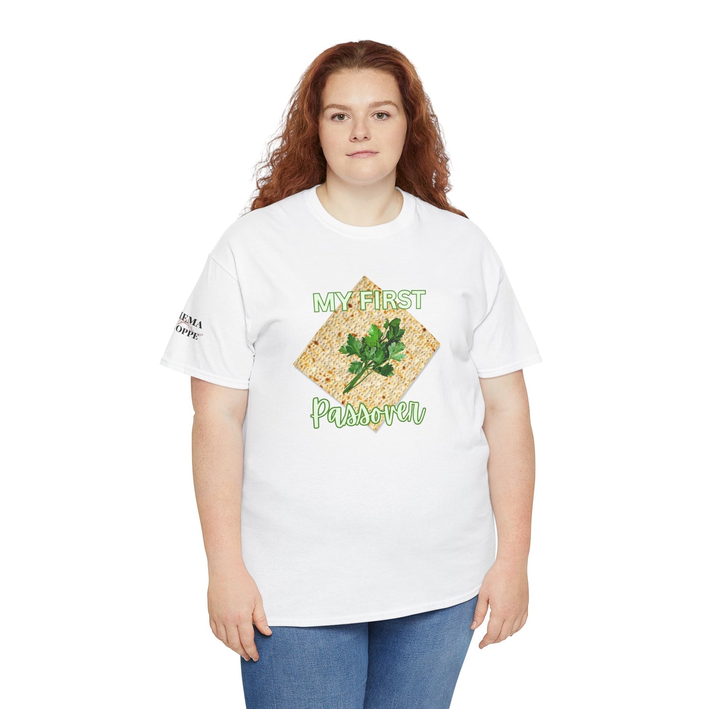 Adults My First Passover T‑Shirt — Seder Matzo & Parsley Pesach Tee