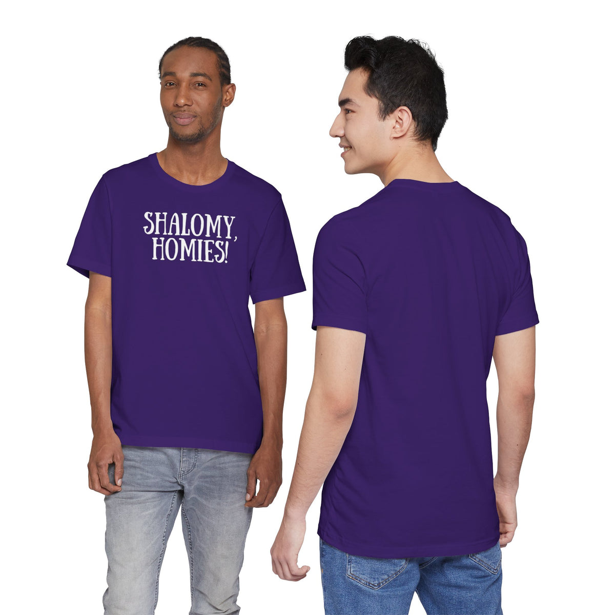 Shalomy Homies Tee - Funny Torah Obervant Greeting T-Shirt (Canada)