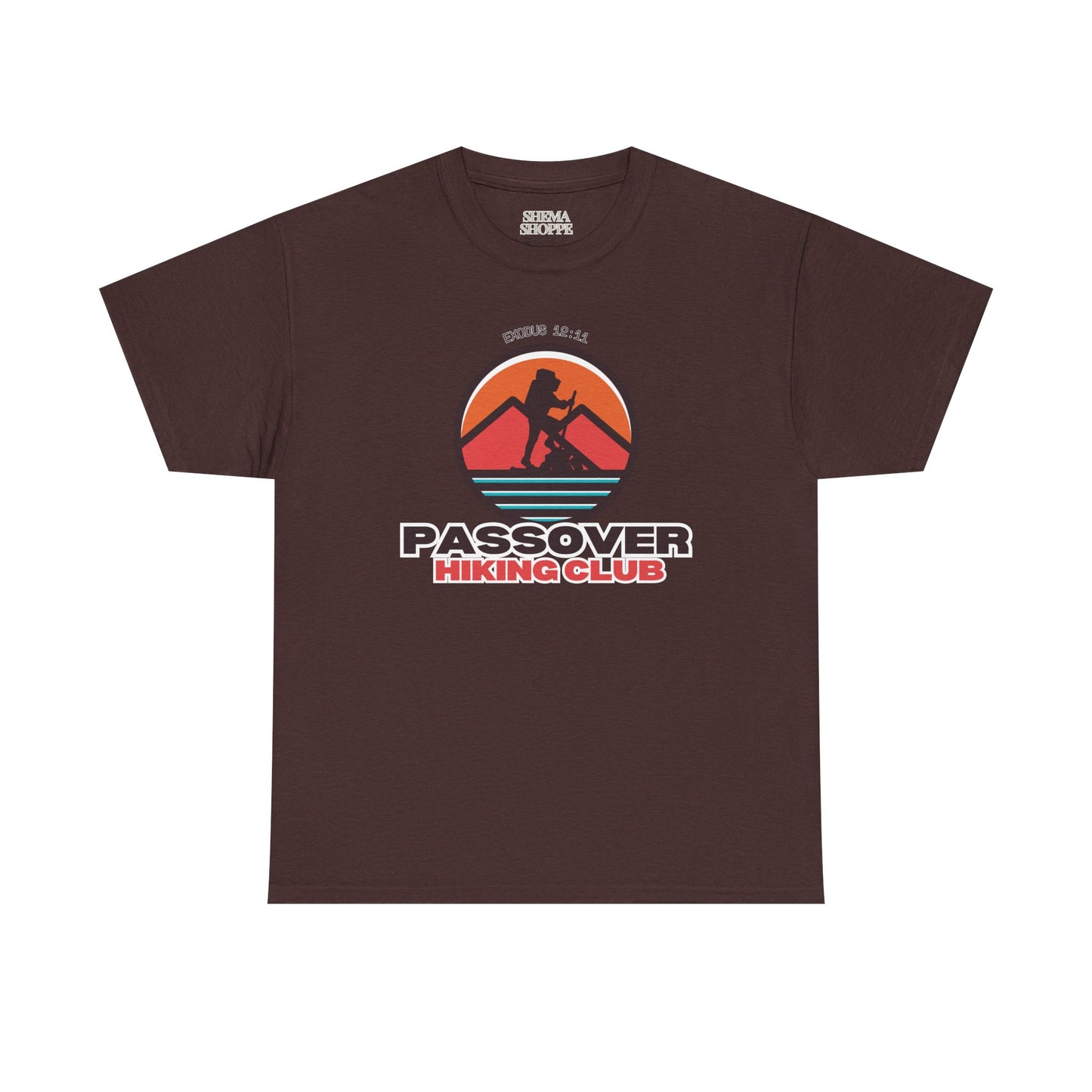 Passover Hiking Club Unisex Tee - Exodus 12:11 T-Shirt Cotton