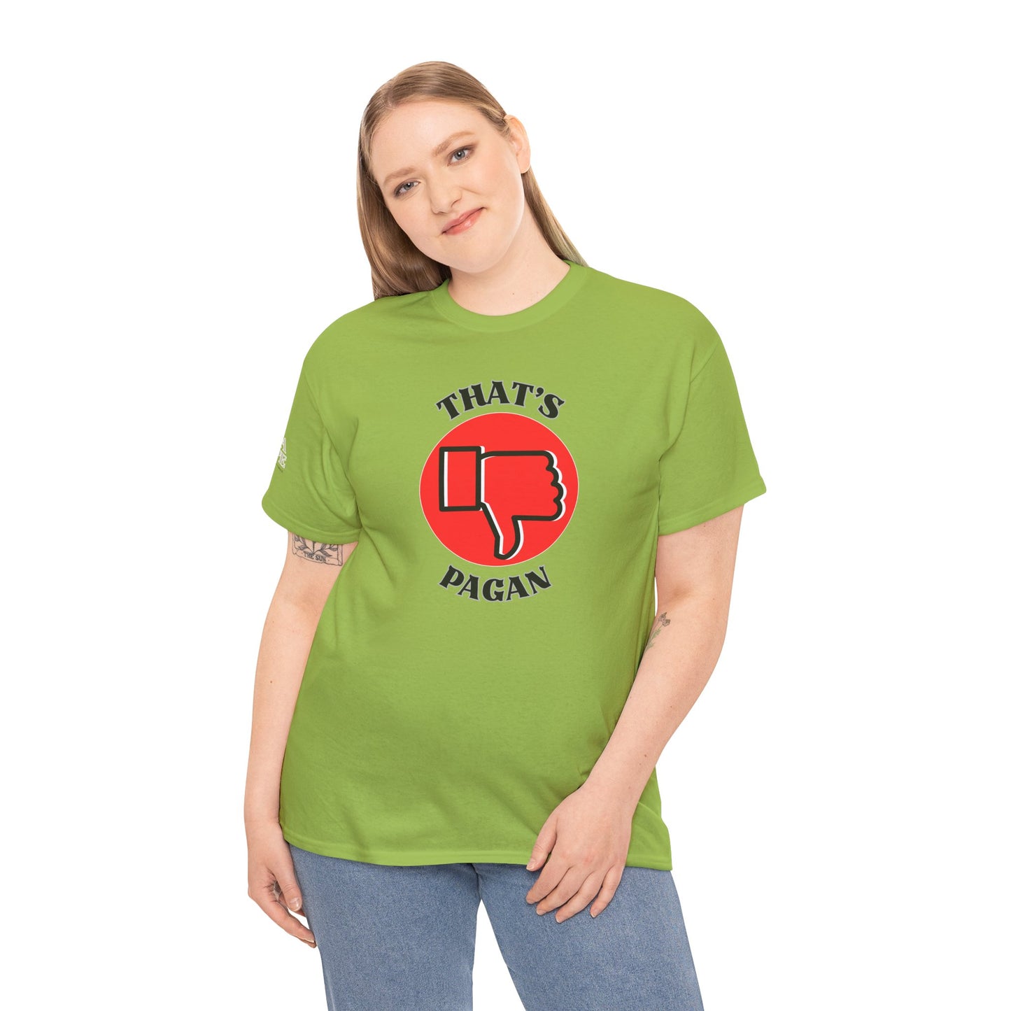 That's Pagan T-Shirt —Thumbs-Down Pagan Graphic Tee