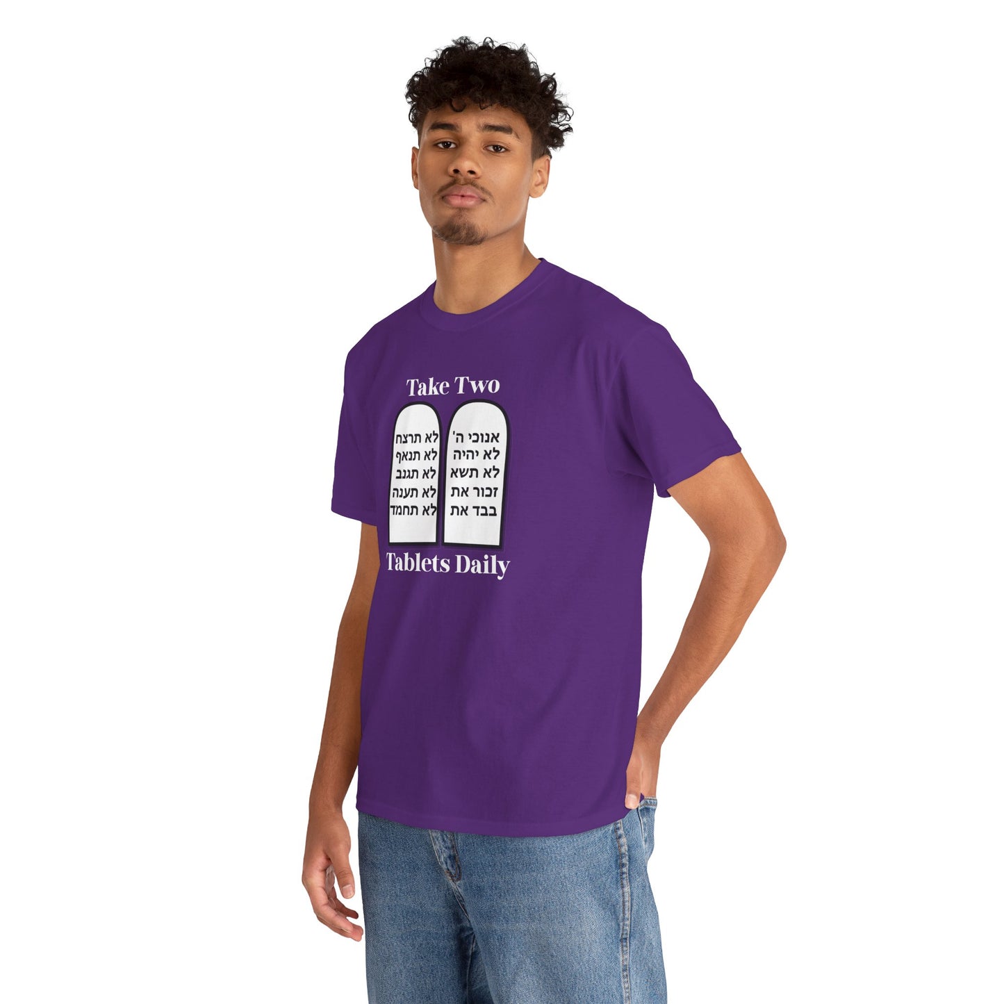 Unisex Tee Take Two Tablets Daily Commandments Shirt