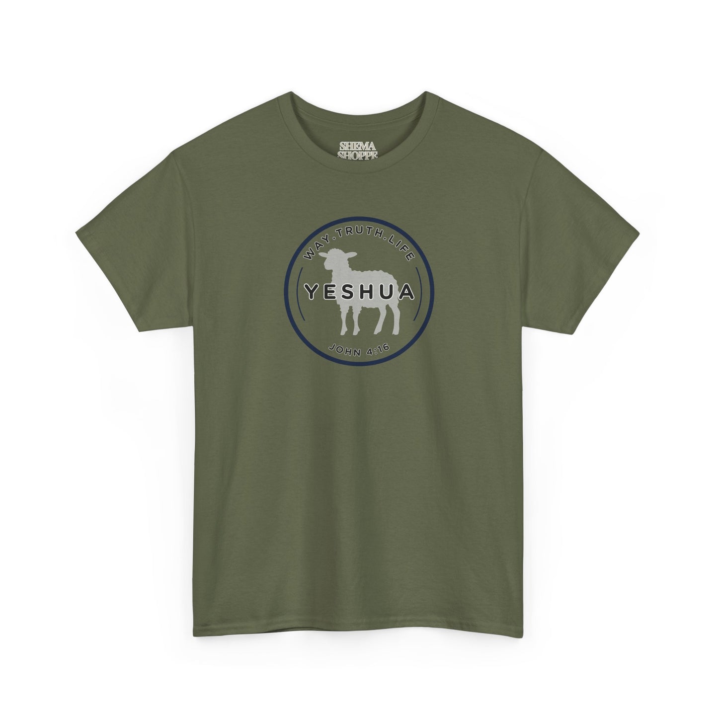 Yeshua 'Way, Truth, Life' Heavy Cotton Graphic Tee