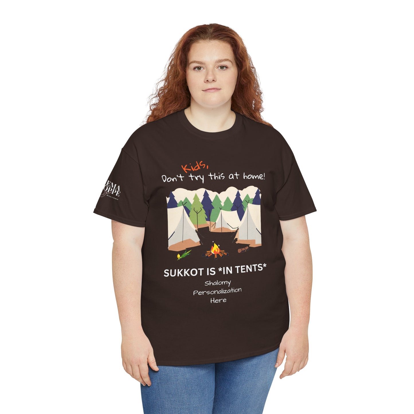 Personalized Kids, Don't Try This At Home Sukkot Shirt, dark colors