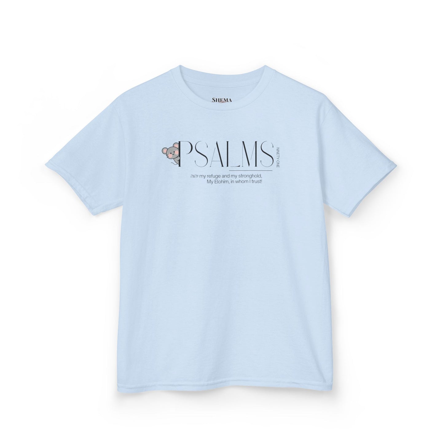 Psalm 91 Kids Tee — Cute Faith-Based Children's T-Shirt