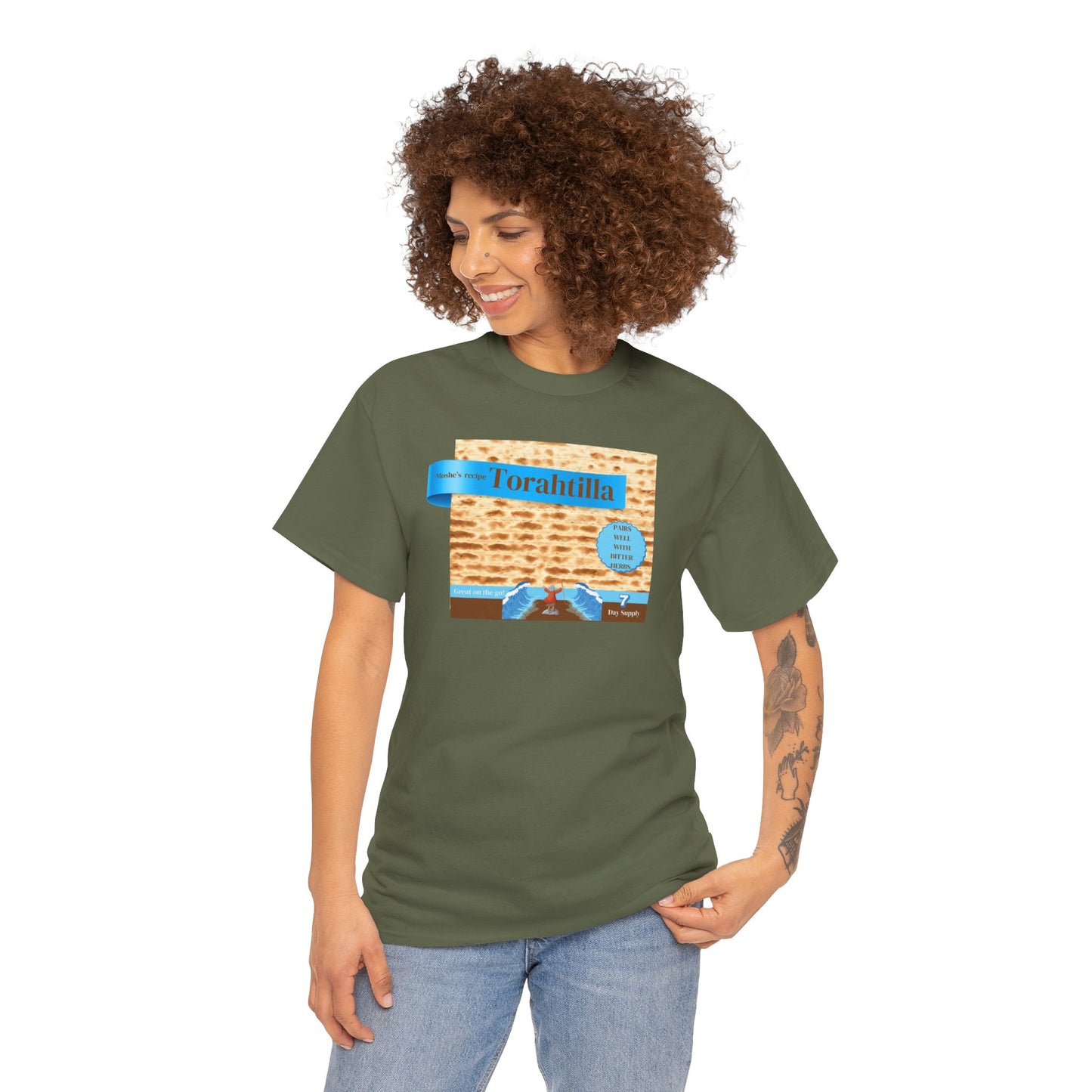 Passover Matzo Unisex Tee - Moshe's Recipe Torahtillas Cotton Funny Shirt