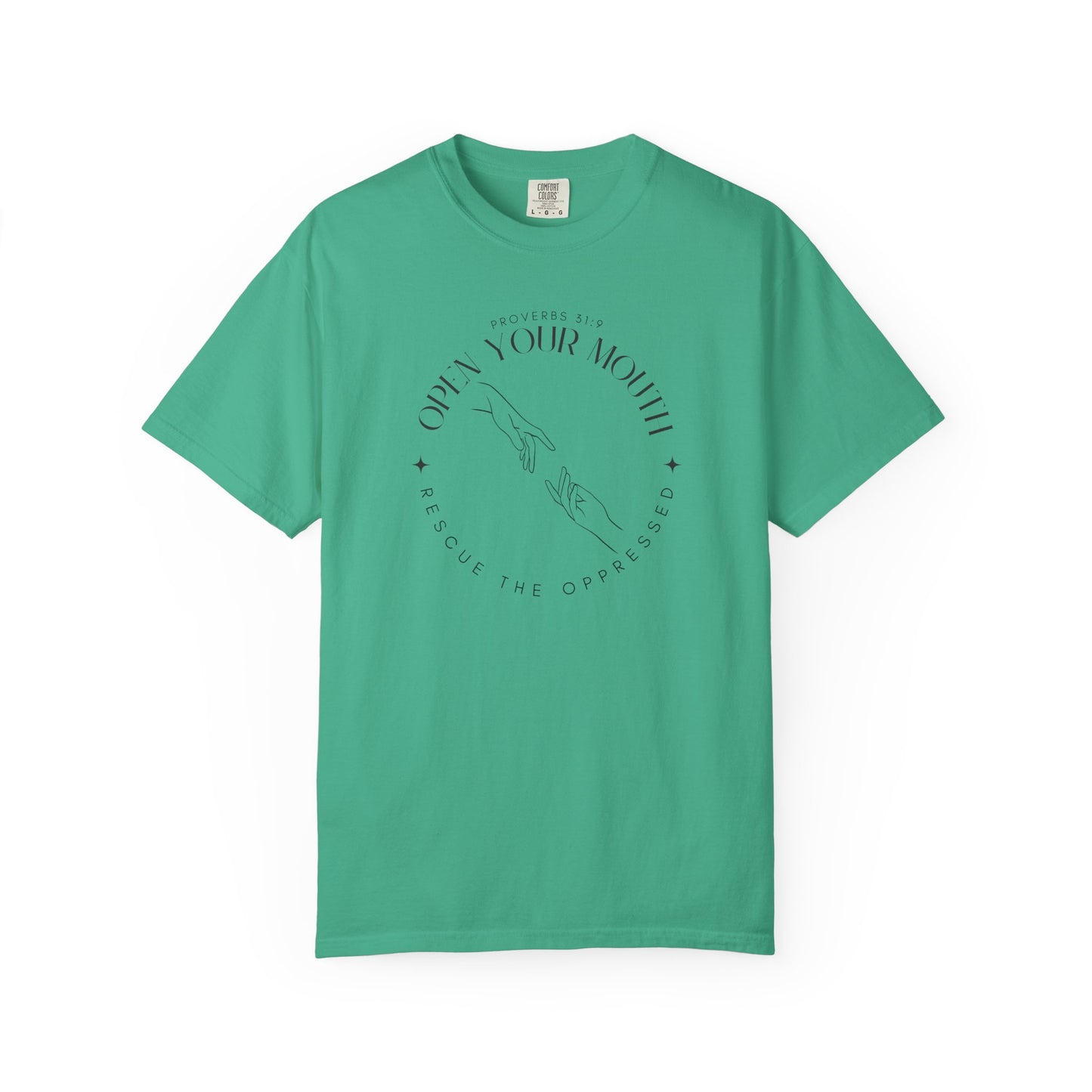 Proverbs 31:9 Unisex T-shirt - Speak Up Against Human Trafficking - 100% Cotton