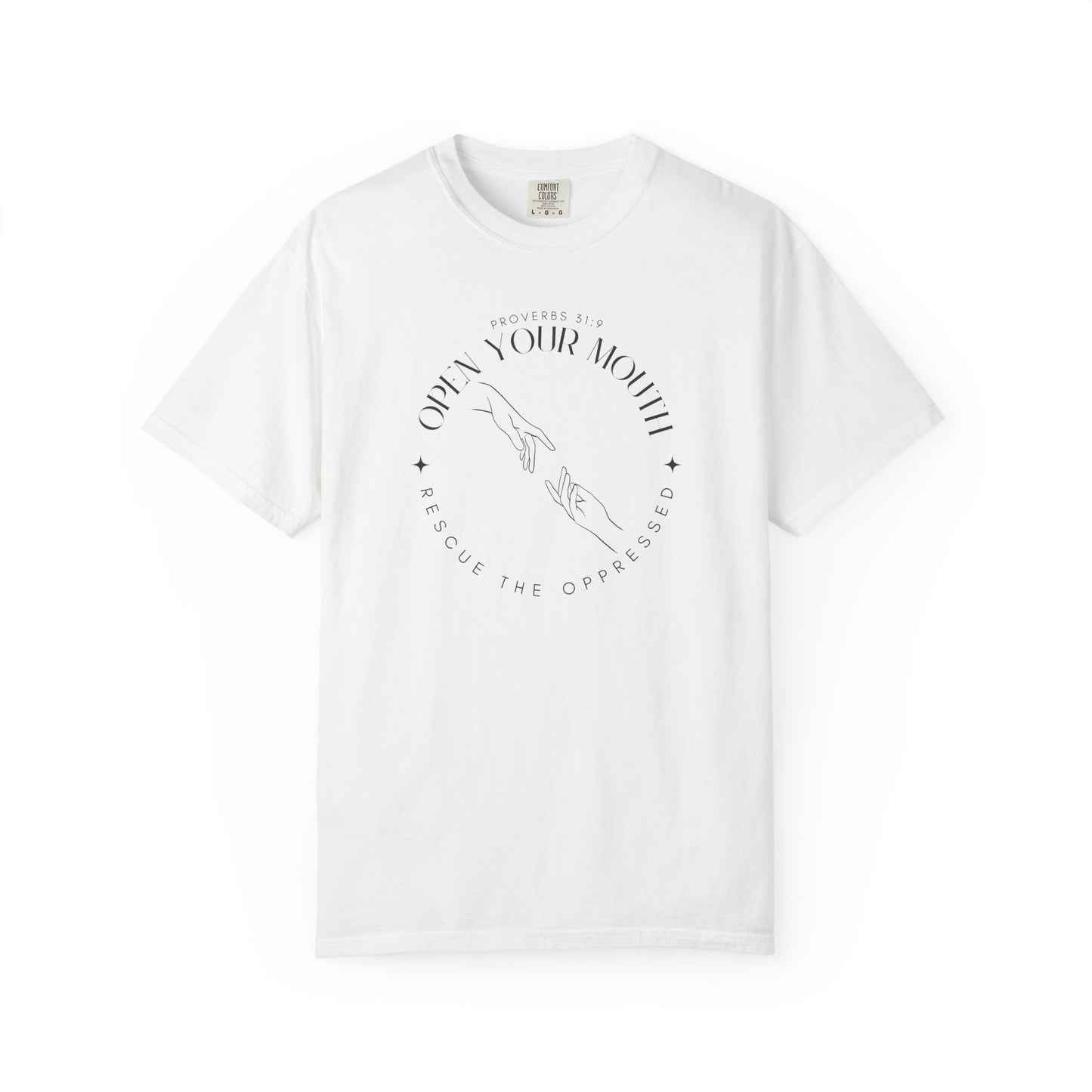 Proverbs 31:9 Unisex T-shirt - Speak Up Against Human Trafficking - 100% Cotton