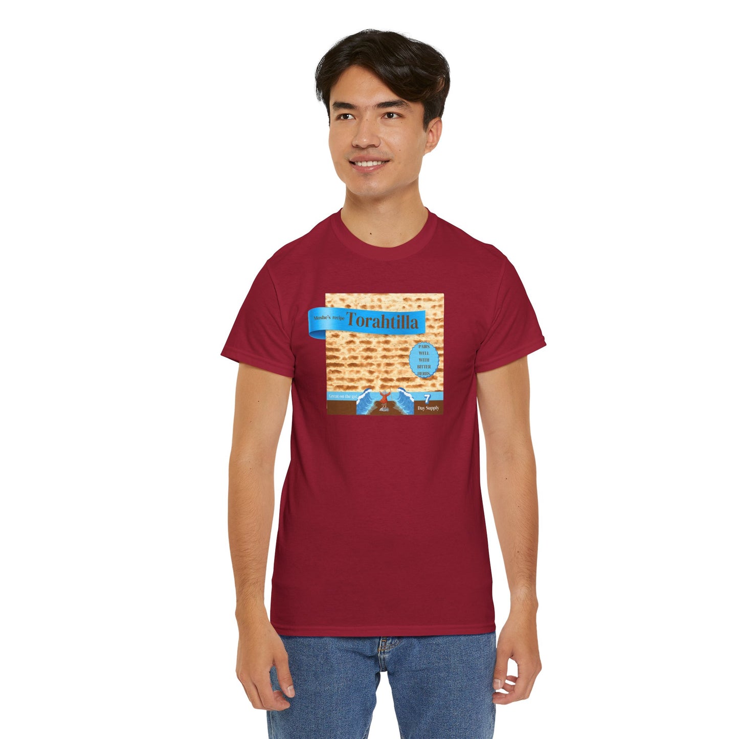 Passover Matzo Unisex Tee - Moshe's Recipe Torahtillas Cotton Funny Shirt