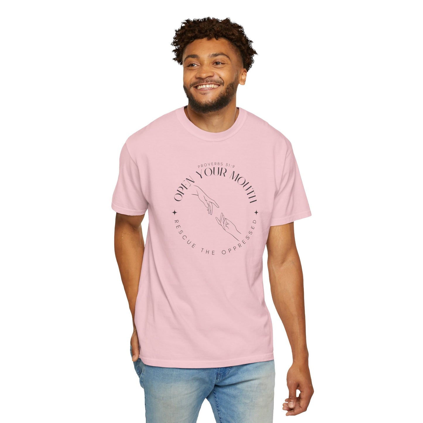 Proverbs 31:9 Unisex T-shirt - Speak Up Against Human Trafficking - 100% Cotton