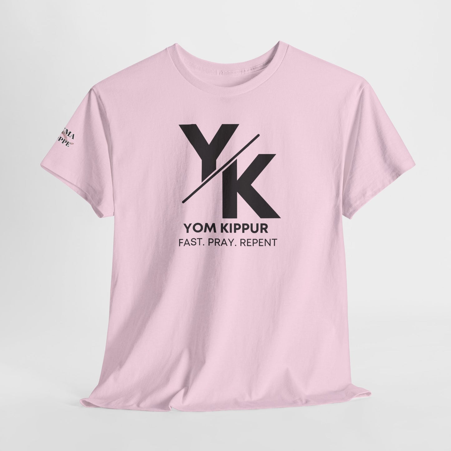 Yom Kippur Tee - "YK" Logo with "Fast. Pray. Repent." Set-Apart Biblical Day of Atonement T-Shirt
