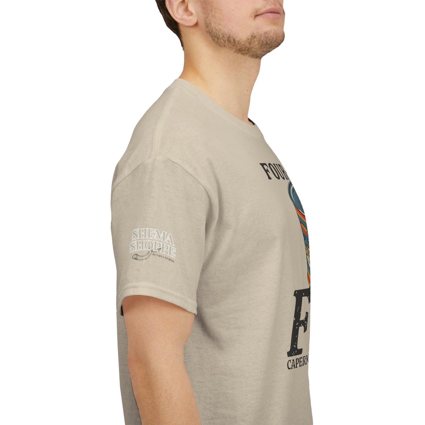 Vintage Four-Drachma Fish Co Matthew 17:24-27 Unisex Tee for Fishermen and Bible Enthusiasts