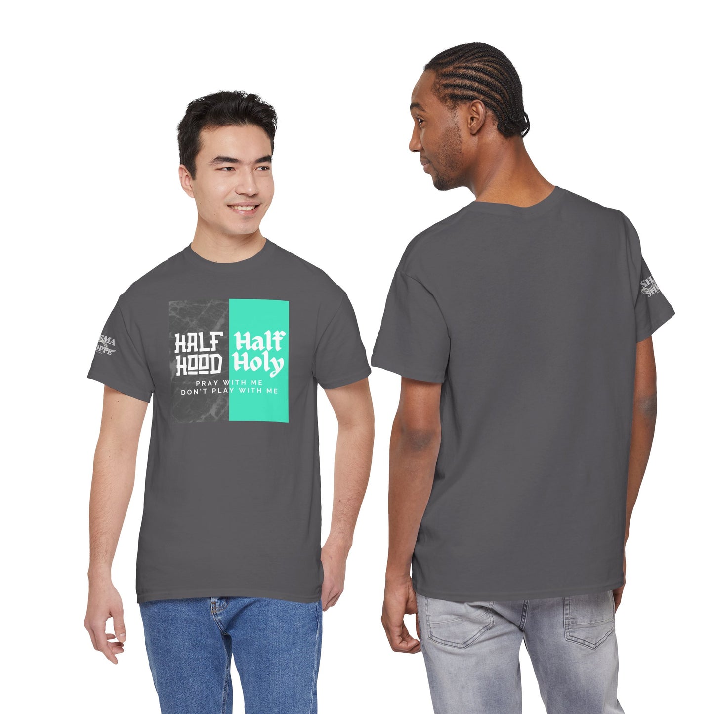 Half Hood/Half Holy Unisex Heavy Cotton Tee