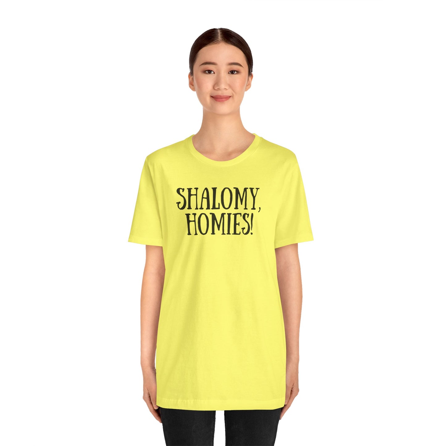 Shalomy Homies Tee - Funny Torah Obervant Greeting T-Shirt (Canada)