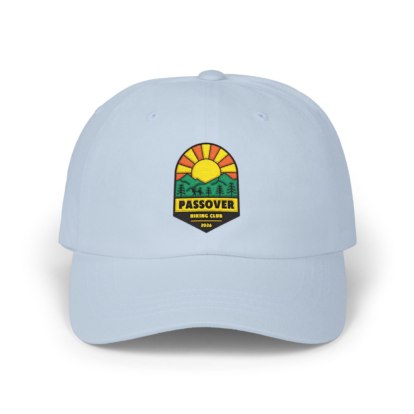Passover Hiking Club Embroidered Dad Cap — 100% Cotton Bible Humor