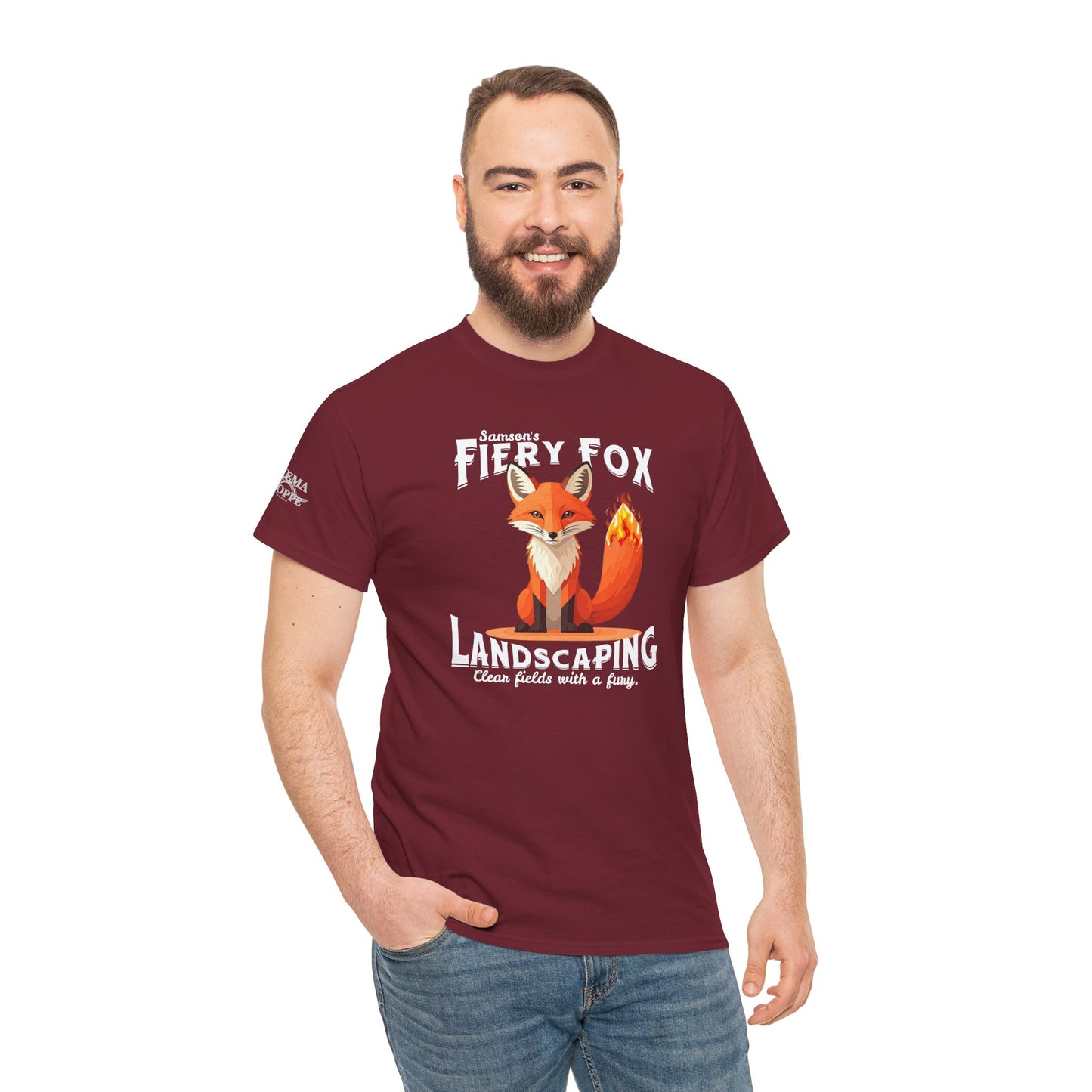Fiery Fox Landscaping Unisex Heavy Cotton Tee - dark shades