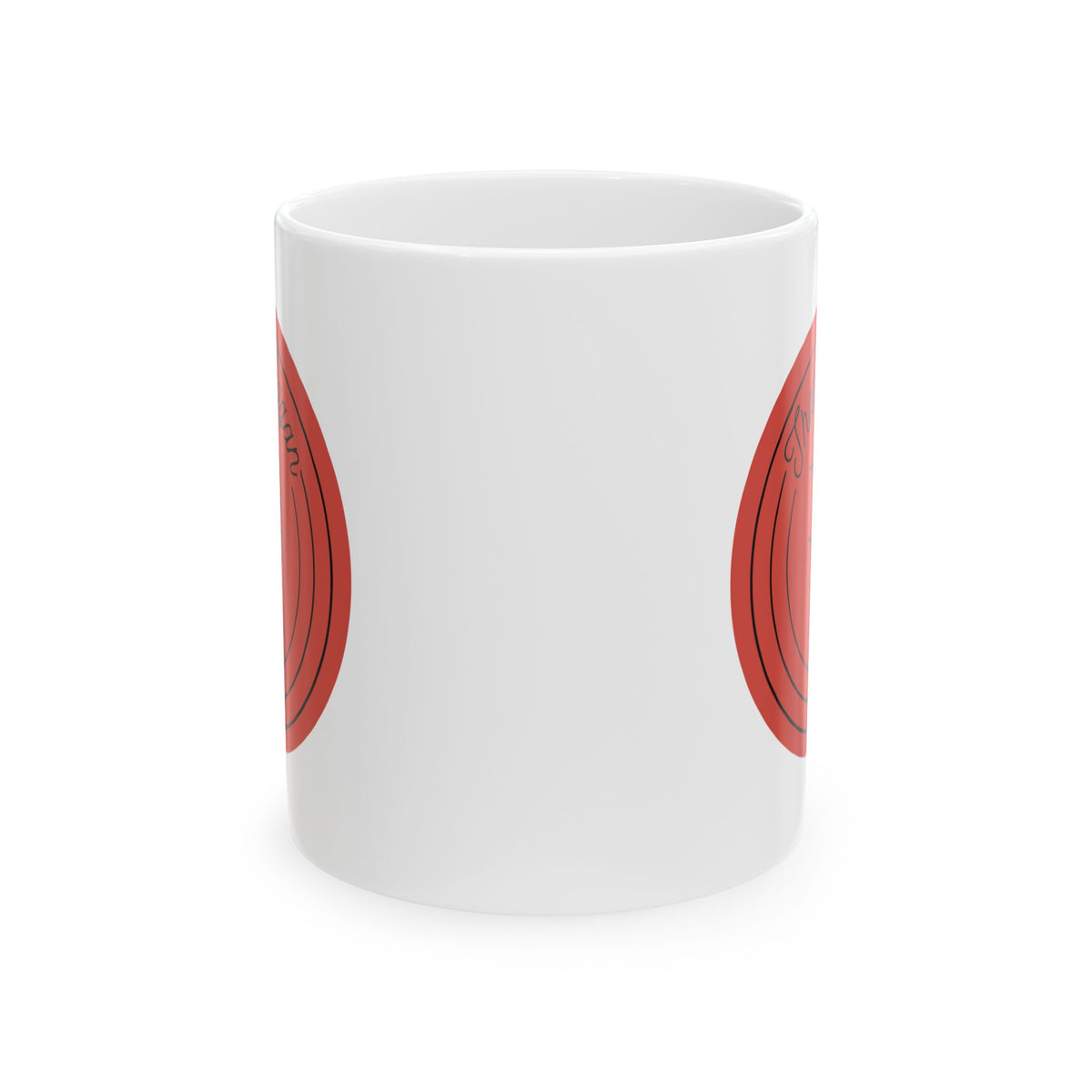 That's Pagan Funny Ceramic Mug – Red Minimalist Coffee Cup