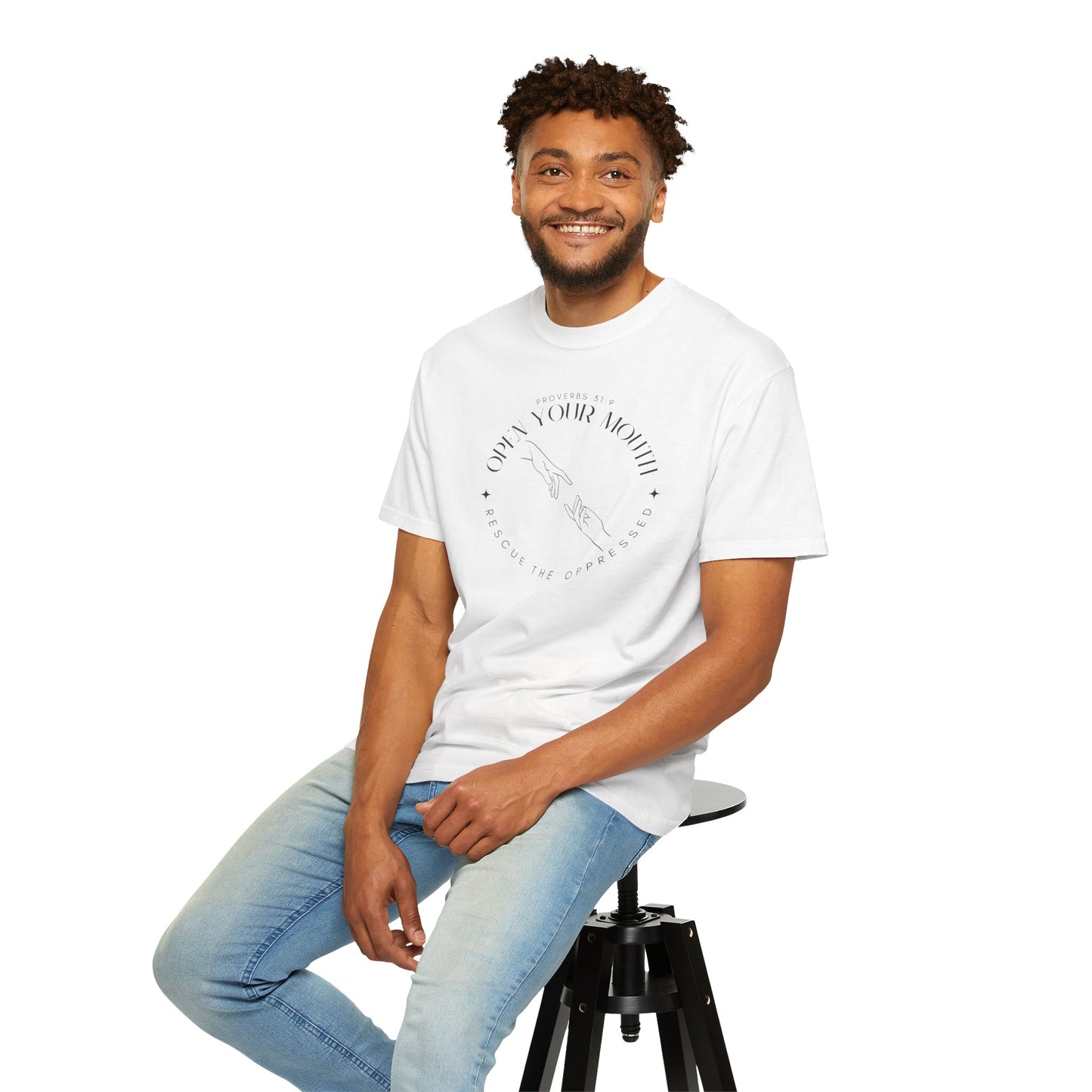 Proverbs 31:9 Unisex T-shirt - Speak Up Against Human Trafficking - 100% Cotton