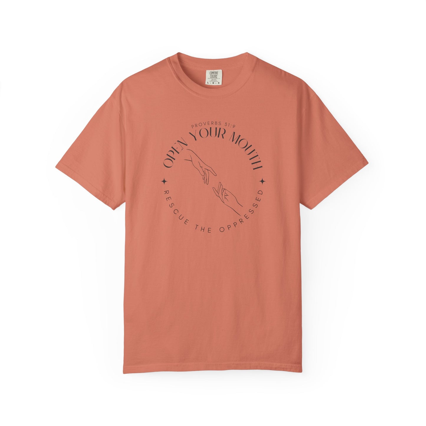 Proverbs 31:9 Unisex T-shirt - Speak Up Against Human Trafficking - 100% Cotton
