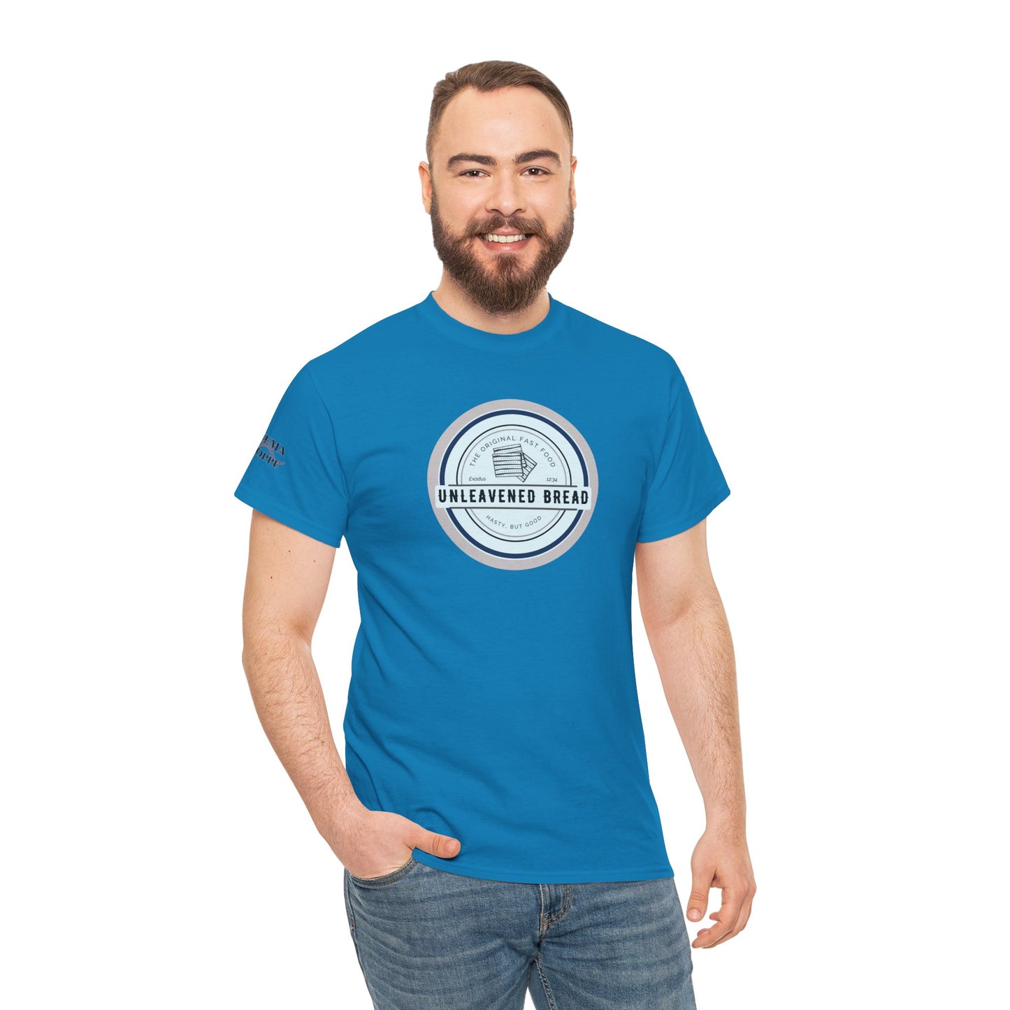 Unleavened Bread Matzo T-Shirt — "Hasty but Good" Passover Biblical Humor Tee