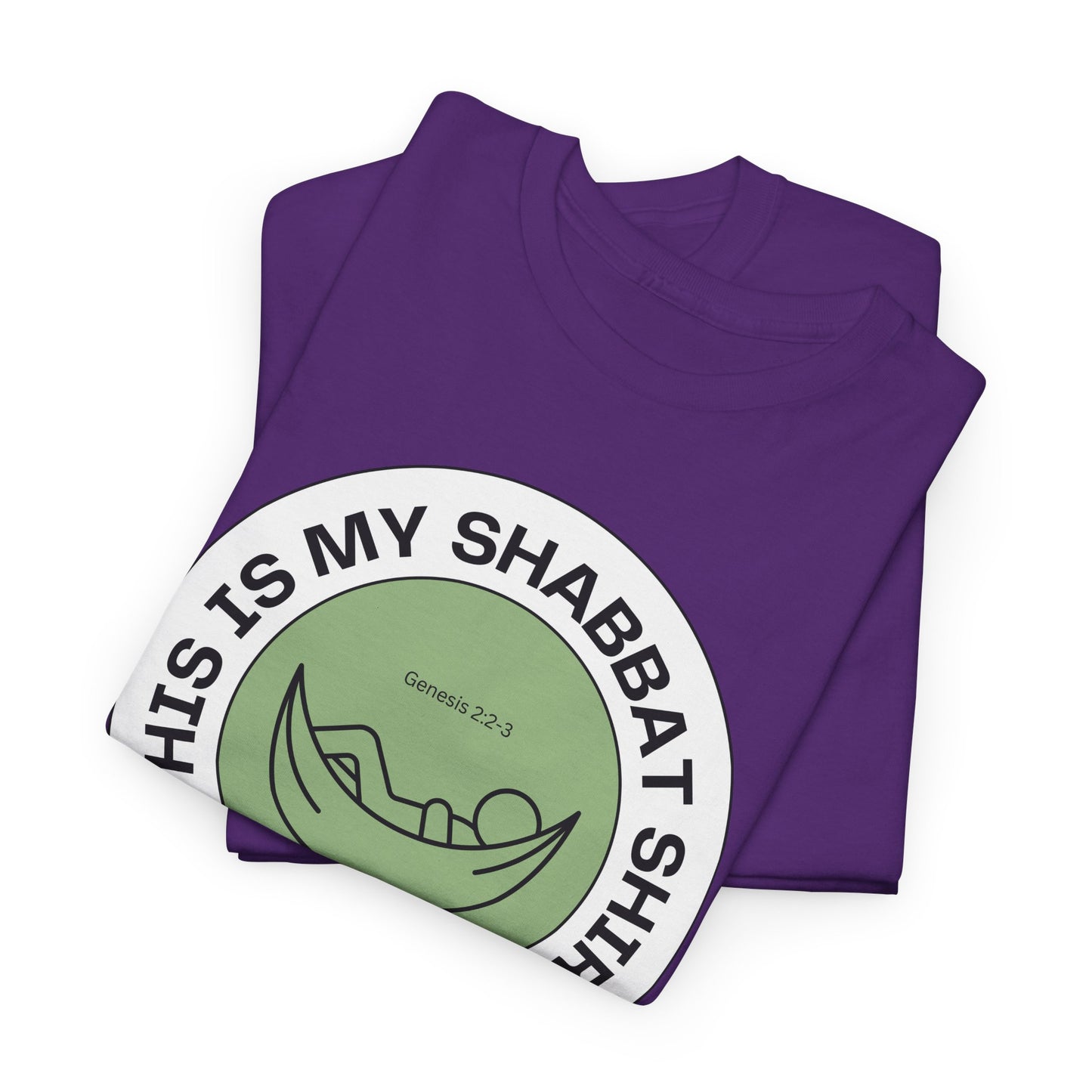 This Is My Shabbat Shirt — Chilling Out Is a Commandment Hammock Sabbath Cotton Tee