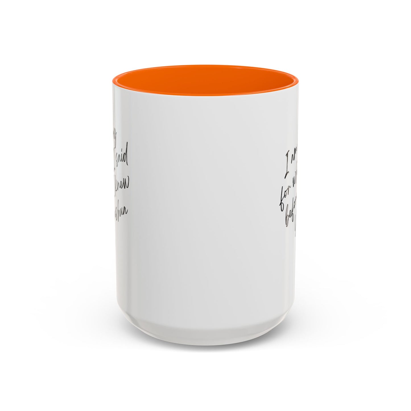 I'm Sorry (Yahushua) Accent Coffee Mug (11, 15oz)