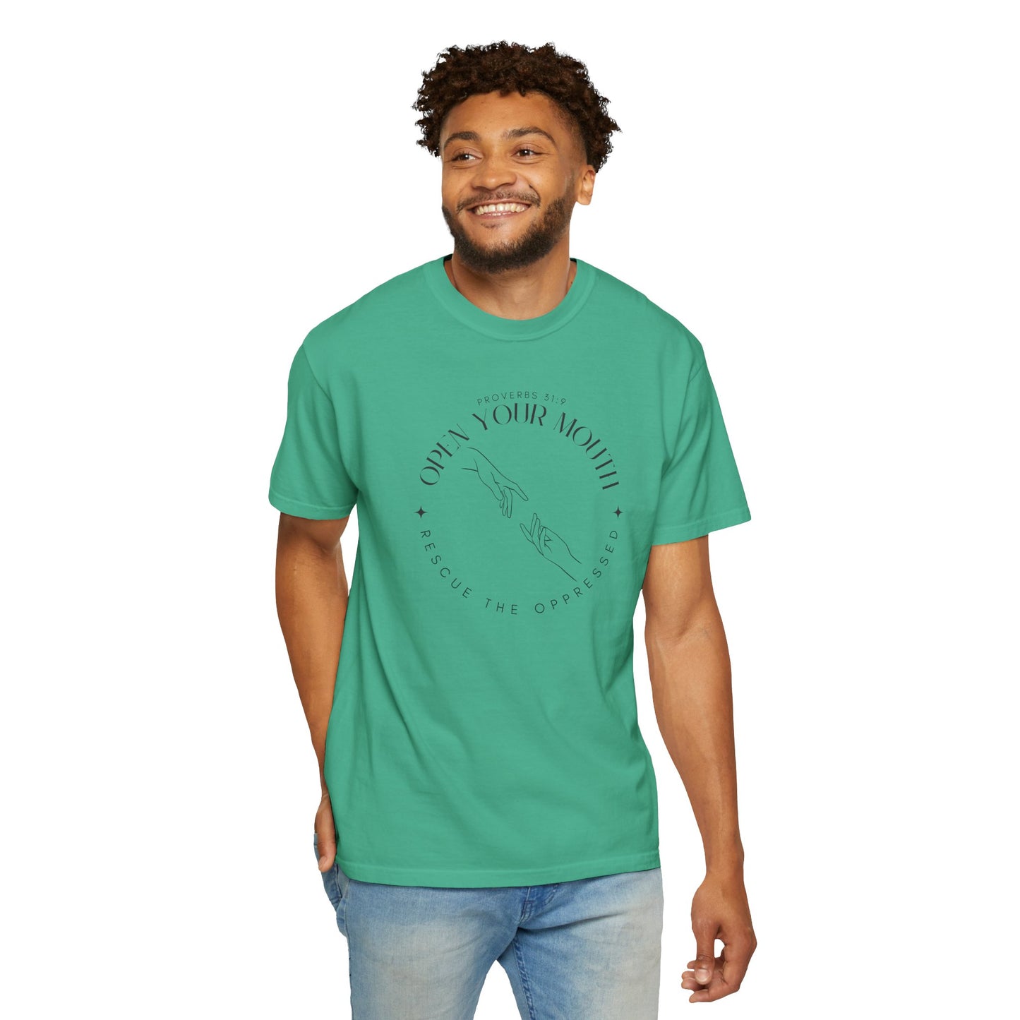 Proverbs 31:9 Unisex T-shirt - Speak Up Against Human Trafficking - 100% Cotton