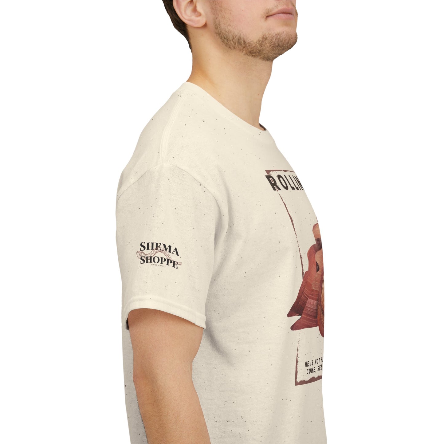 Rolling Stones Since 33 AD Biblical Graphic Tee — "Hebrew Hahas" Vintage Faith Shirt