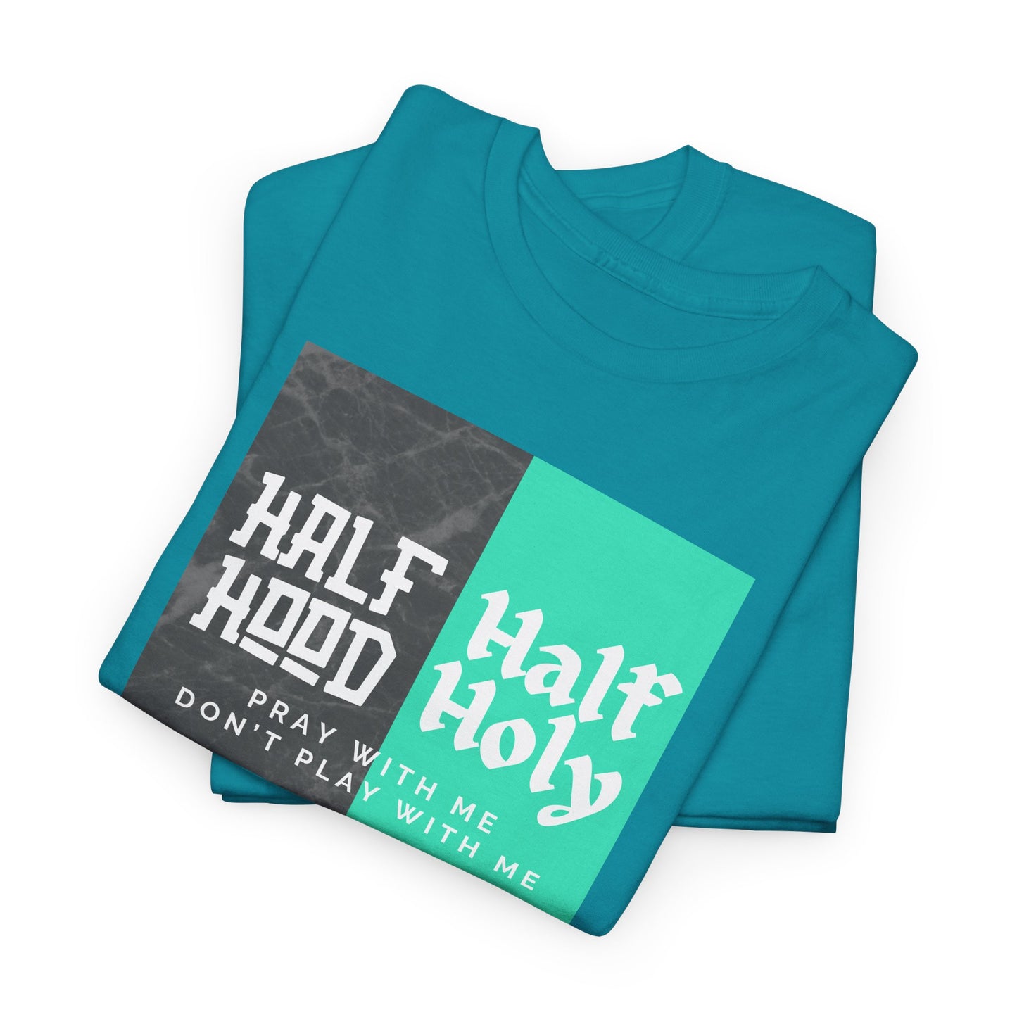 Half Hood/Half Holy Unisex Heavy Cotton Tee