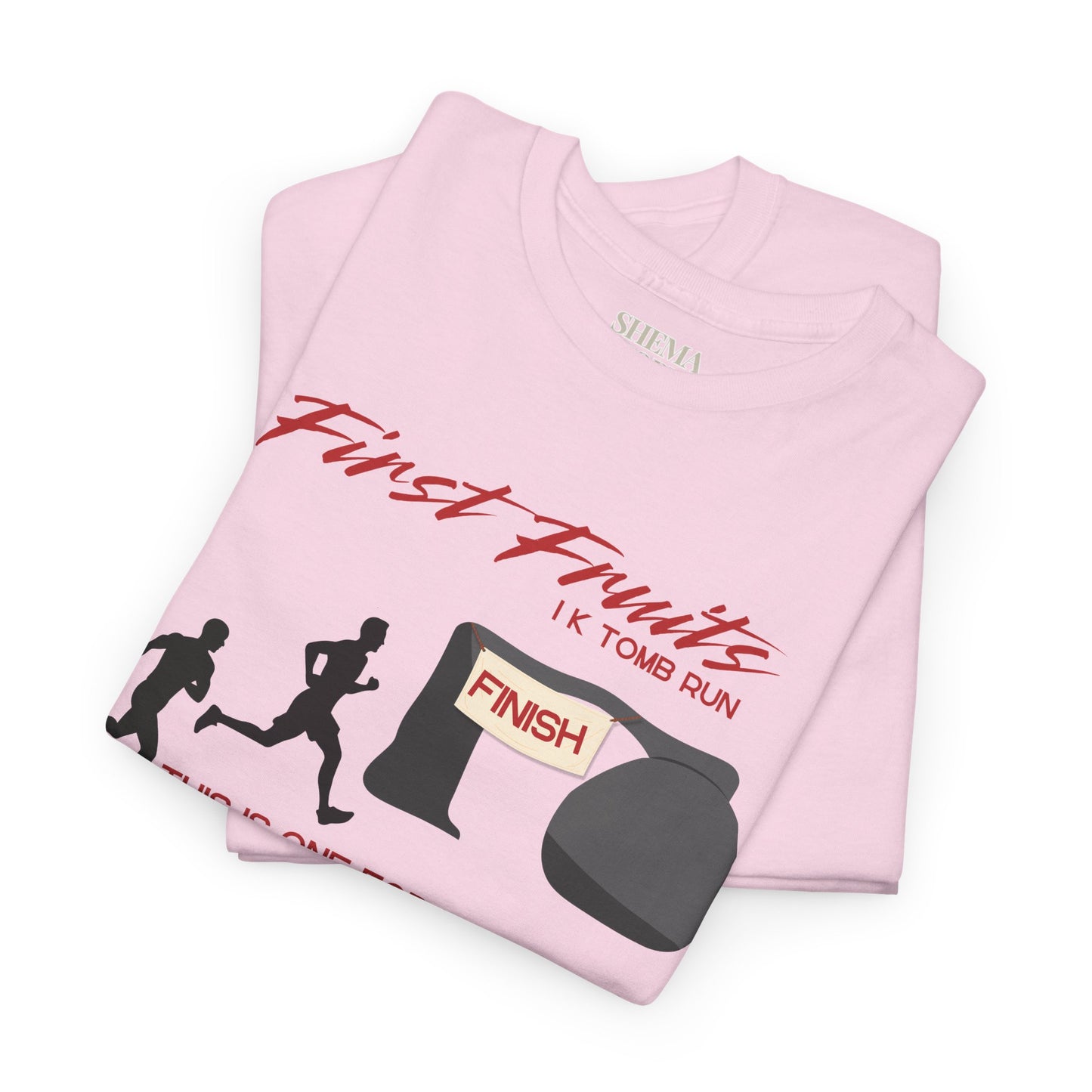 First Fruits 1k Tomb Run Unisex Tee - Funny Biblical Design