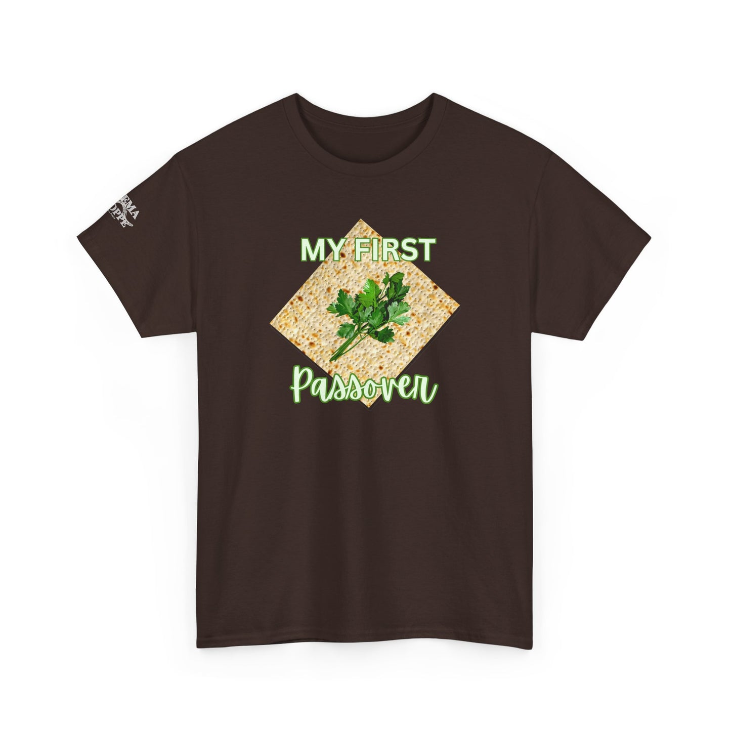 Adults My First Passover T‑Shirt — Seder Matzo & Parsley Pesach Tee