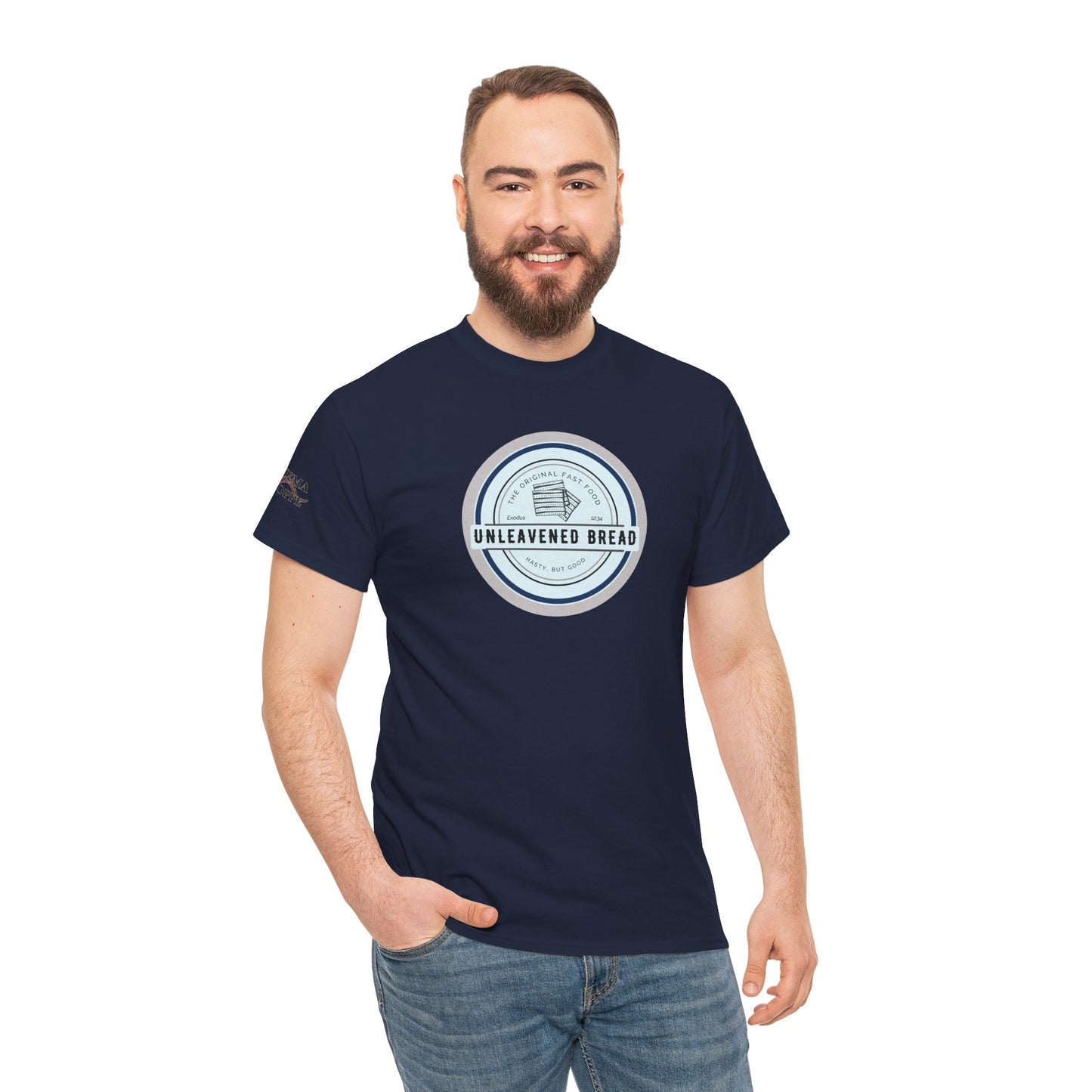 Unleavened Bread Matzo T-Shirt — "Hasty but Good" Passover Biblical Humor Tee
