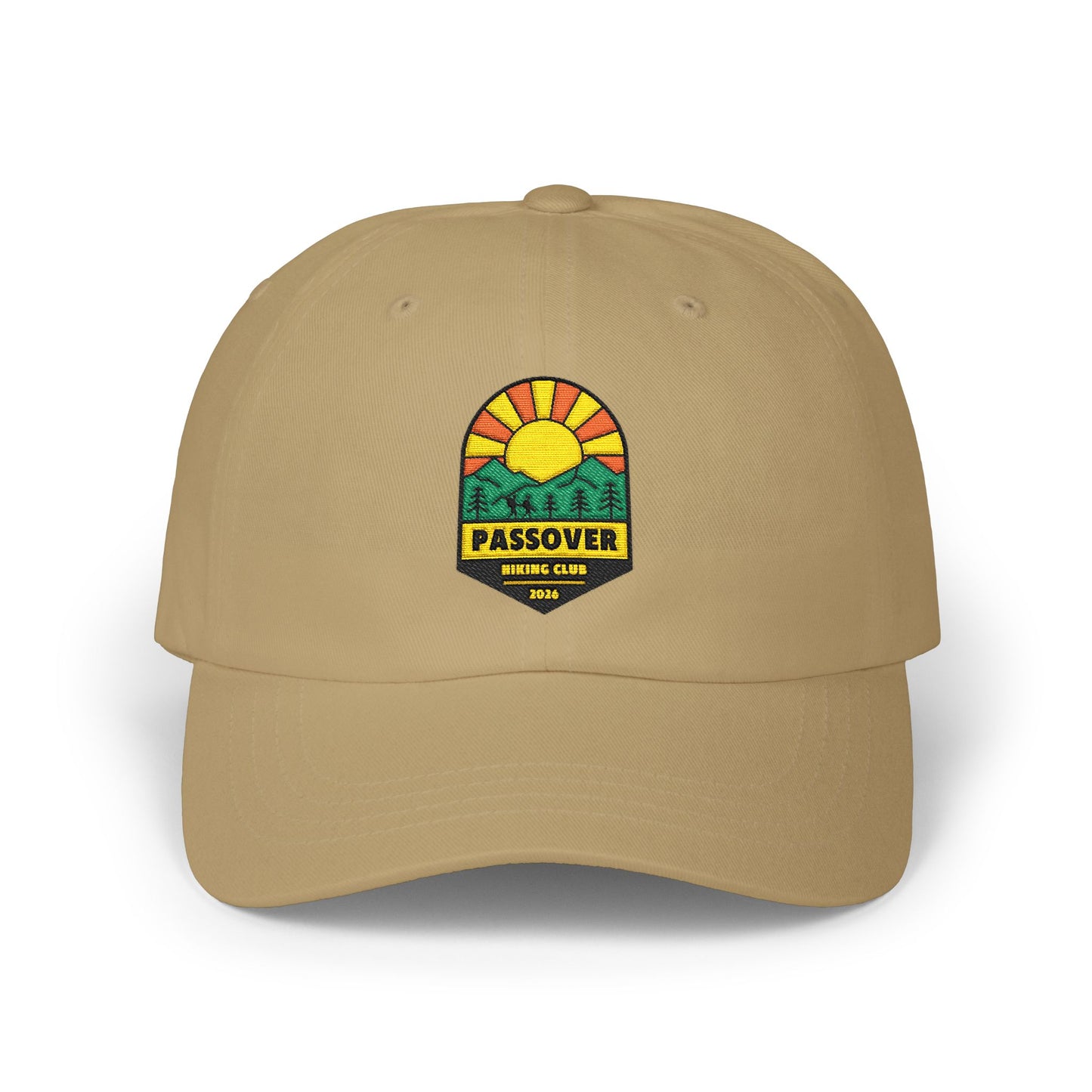 Passover Hiking Club Embroidered Dad Cap — 100% Cotton Bible Humor