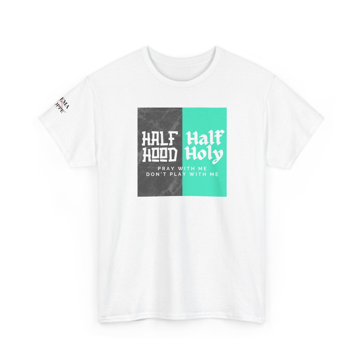 Half Hood/Half Holy Unisex Heavy Cotton Tee