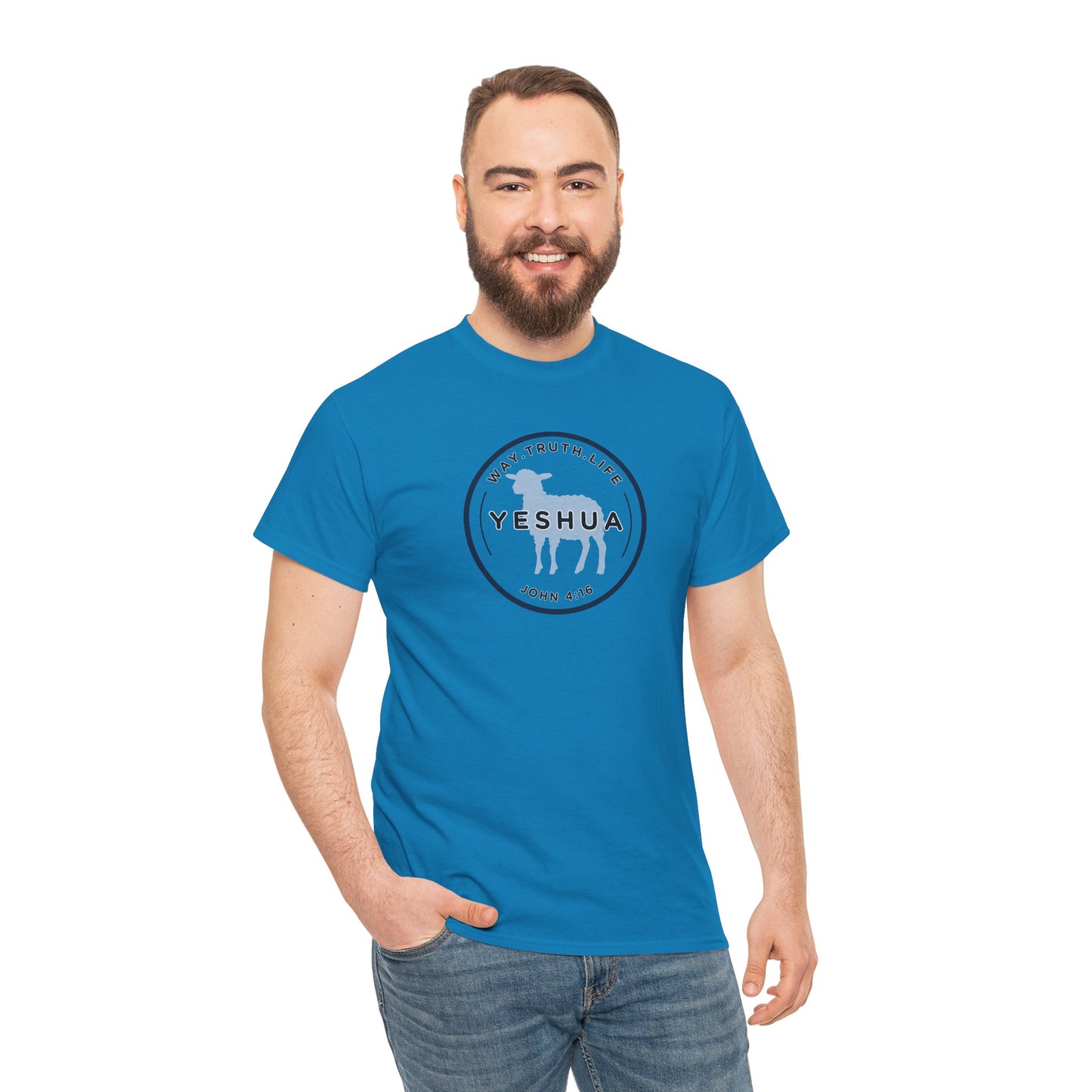 Yeshua 'Way, Truth, Life' Heavy Cotton Graphic Tee