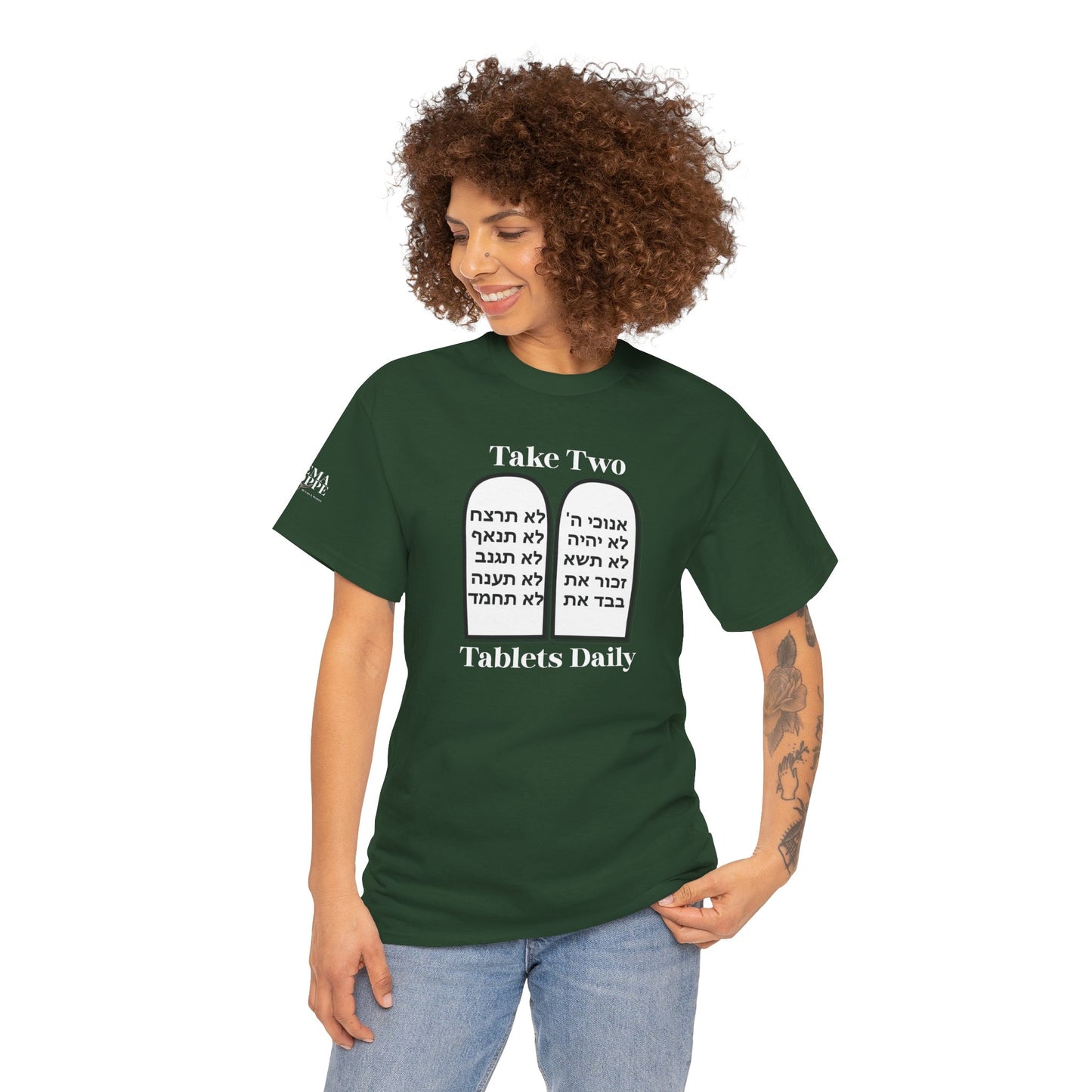 Unisex Tee Take Two Tablets Daily Commandments Shirt
