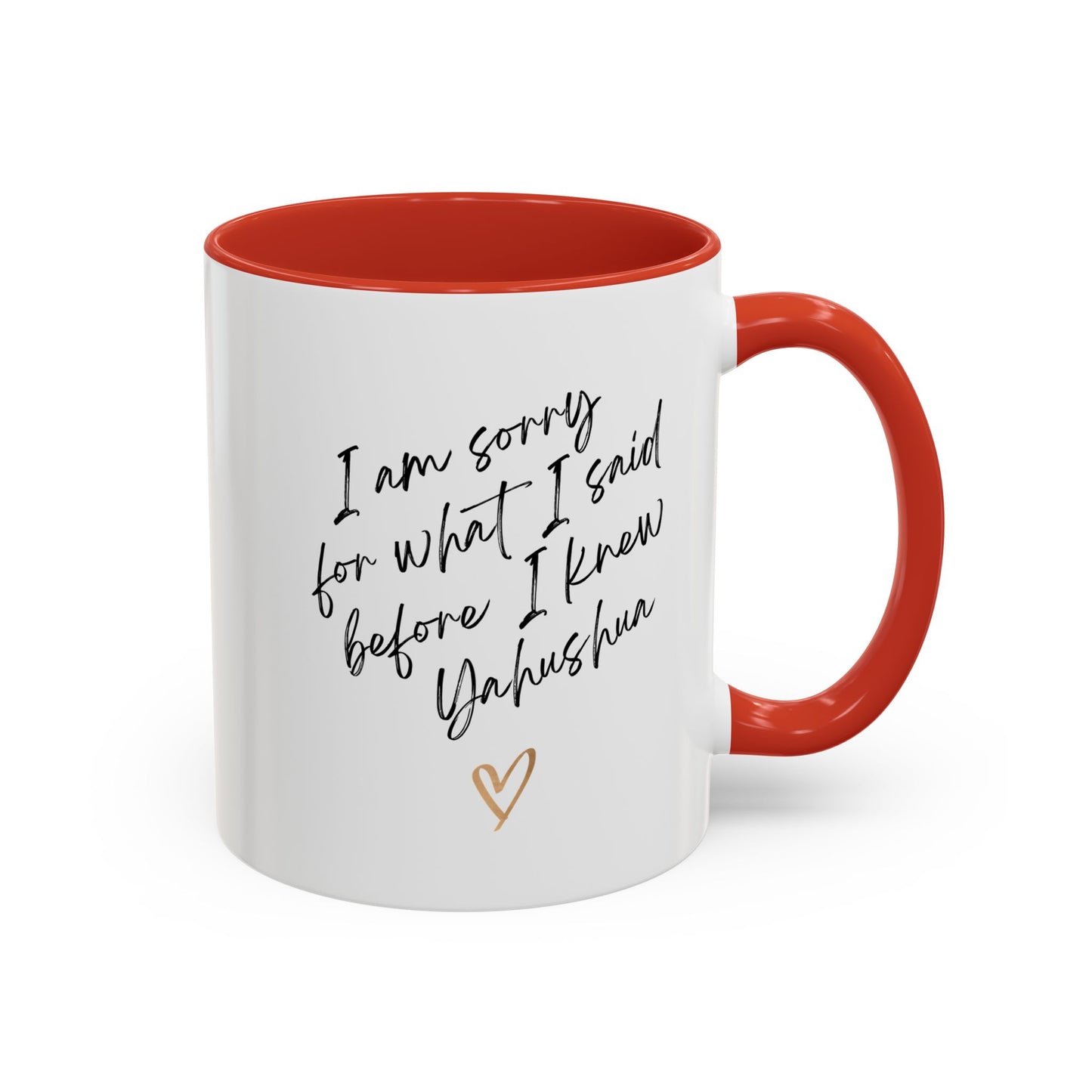 I'm Sorry (Yahushua) Accent Coffee Mug (11, 15oz)