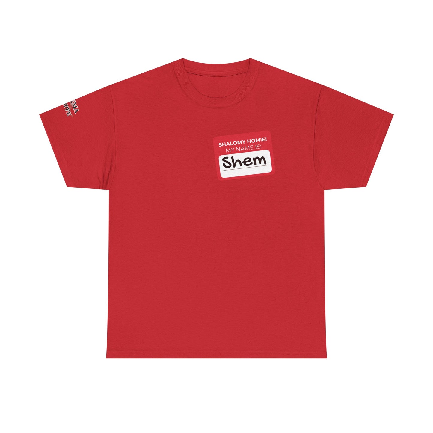 Personalizable Shalomy Homies! Name Tag Unisex Heavy Cotton Tee