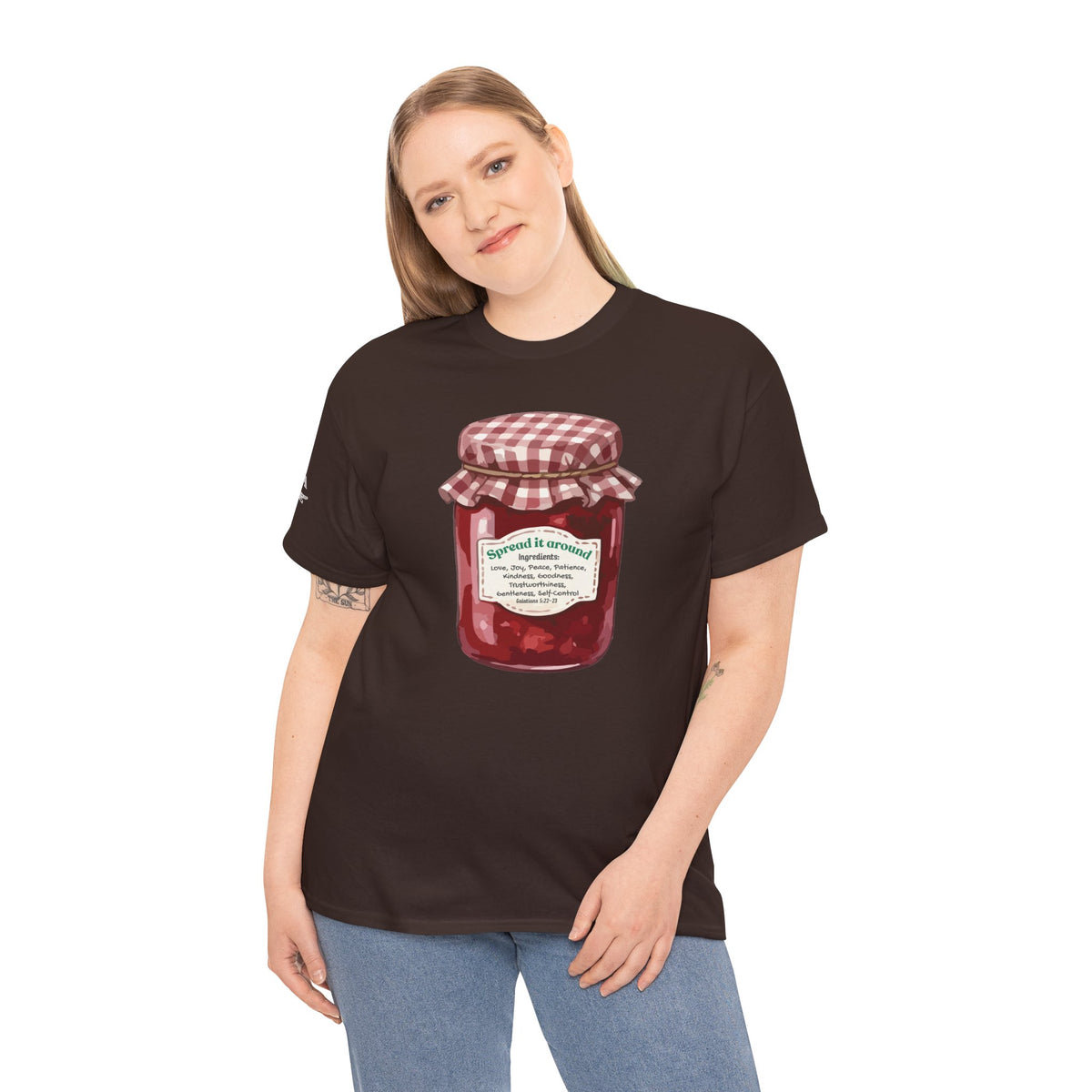 Fruit Of The Spirit Graphic Tee — Vintage Preserves "Spread it Around" T‑Shirt Galations