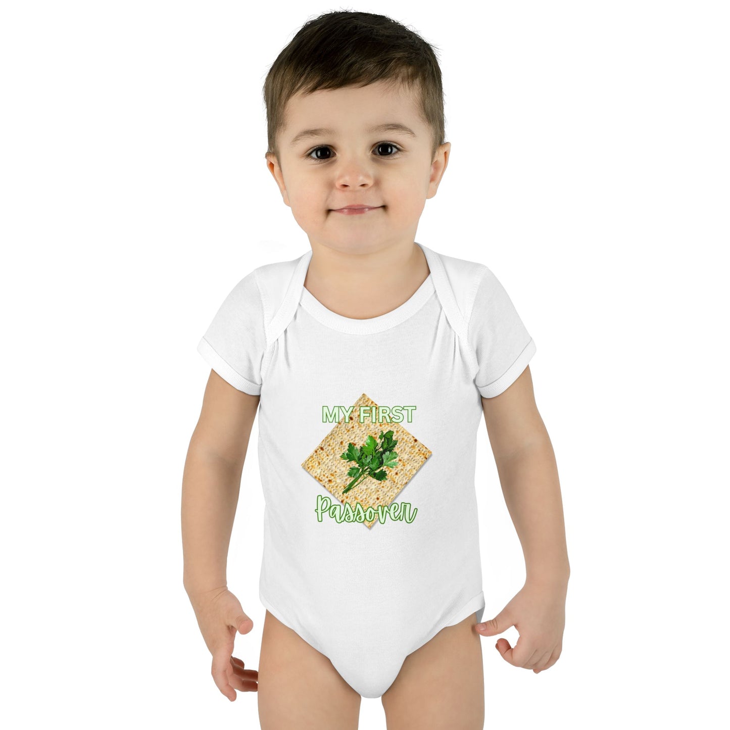 Baby Bodysuit - "My First Passover" Infant Onesie (Cute Unleavened Bread Lover Gift)