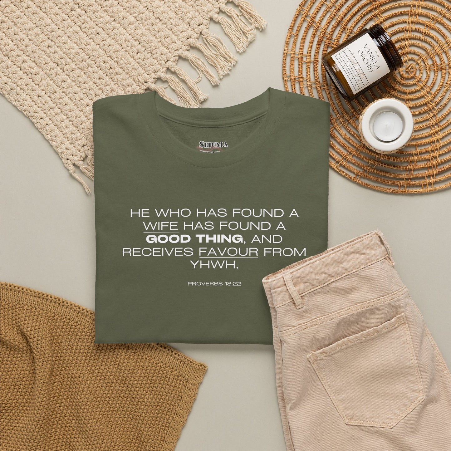 Proverbs 18:22 Men's Tee - Engagements, Weddings, Anniversaries- For The Coordinated Couple 100% Cotton