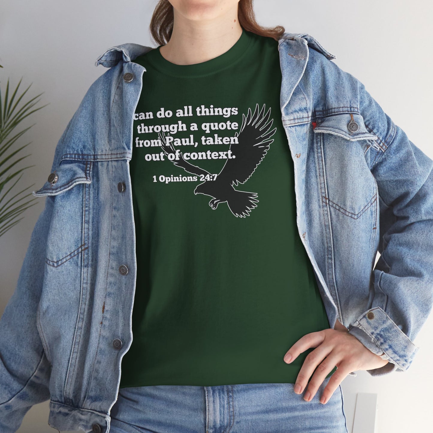 Misquoting Paul Motivational Eagle Tee for Everyday Inspiration, Unisex Tee, Quote T-Shirt, Gifts for Friends, Inspirational Apparel