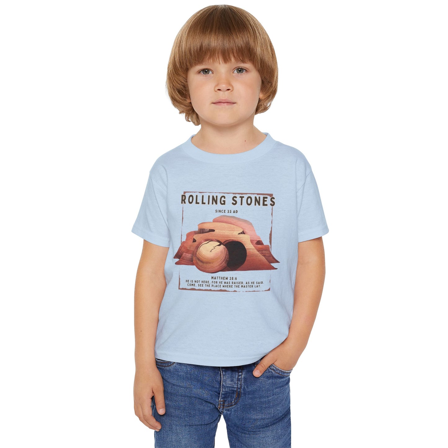 Toddler T-Shirt — Rolling Stones Since 33 AD Desert Biblical Graphic Tee