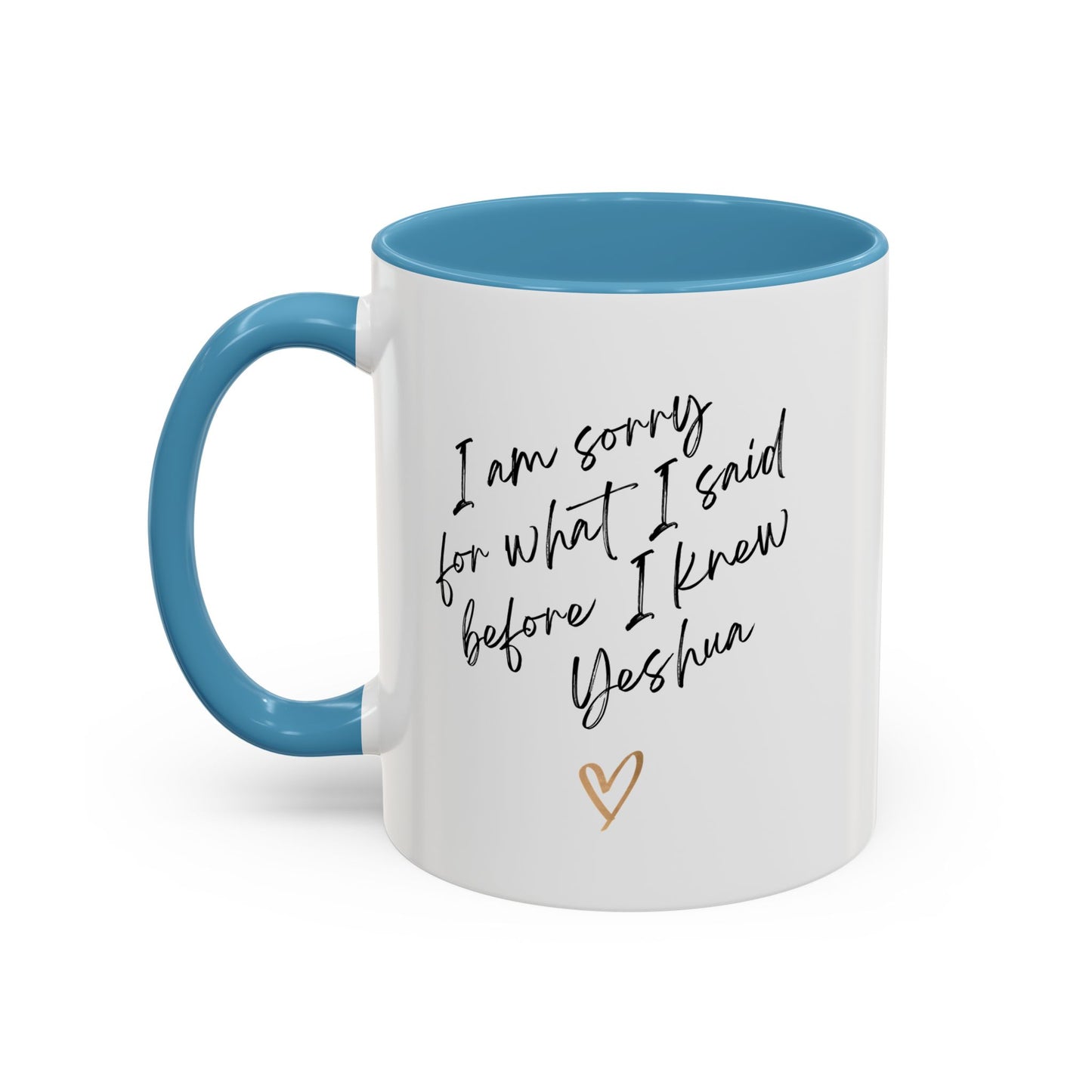 I'm Sorry (Yeshua) Accent Coffee Mug (11, 15oz)