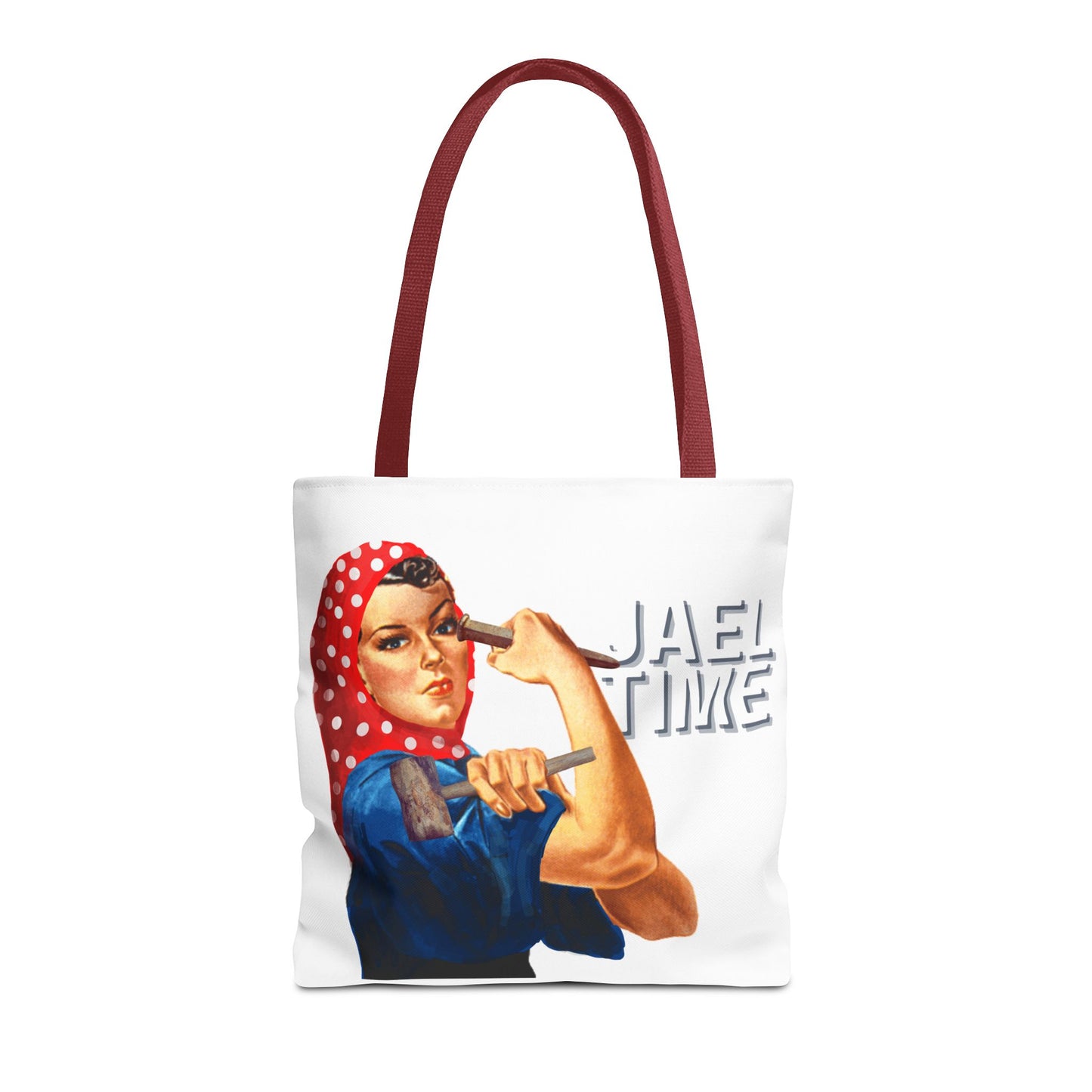 Tote Bag - Jael Time Empowering Design Tent Peg and Hammer Bag