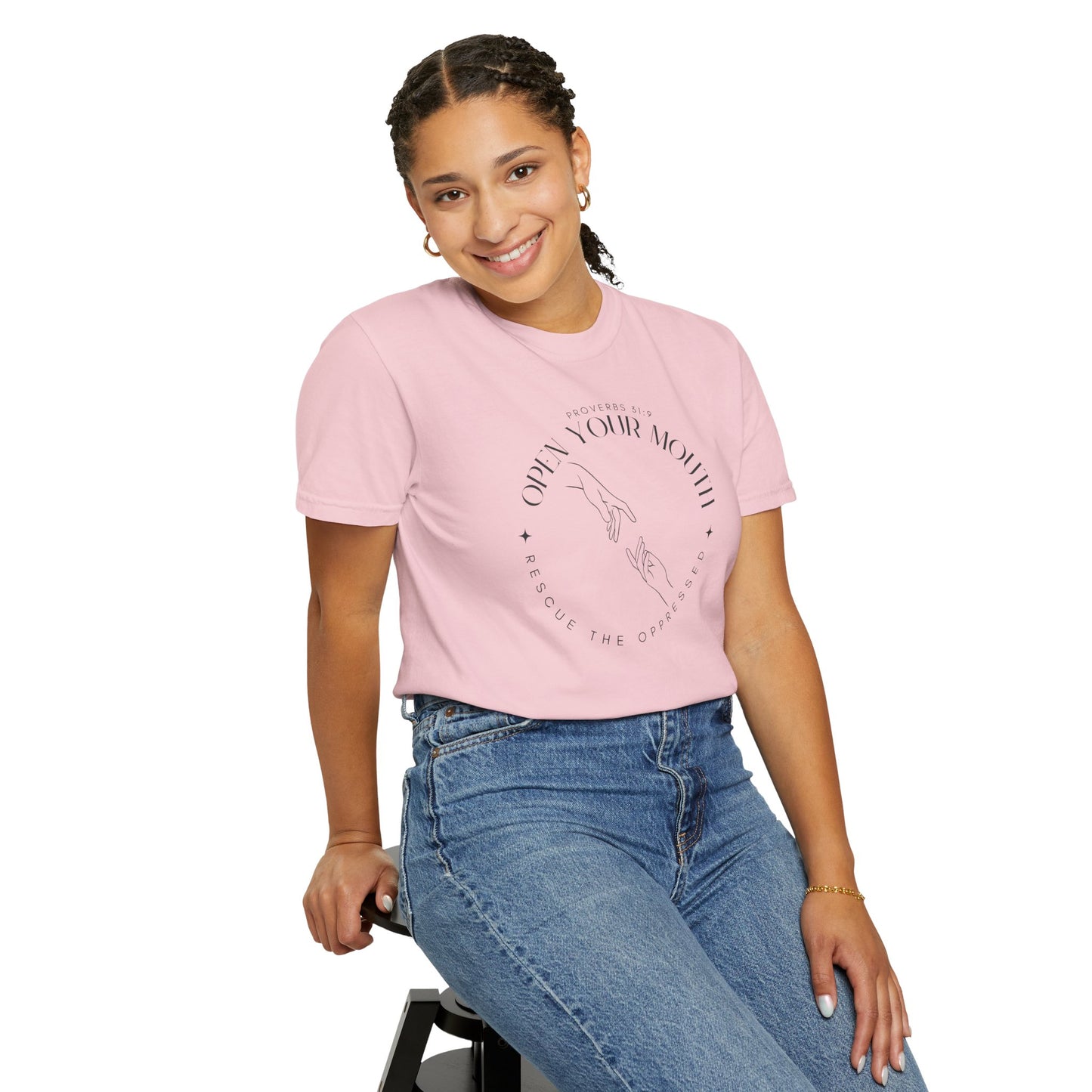 Proverbs 31:9 Unisex T-shirt - Speak Up Against Human Trafficking - 100% Cotton